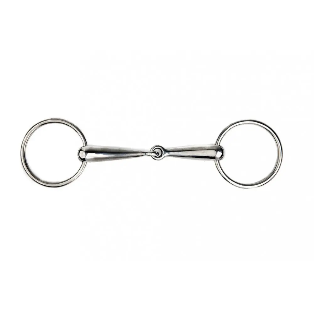 Meilleurs prix pour Mors 2 anneaux pour cheval canon plein Metalab 16 mm