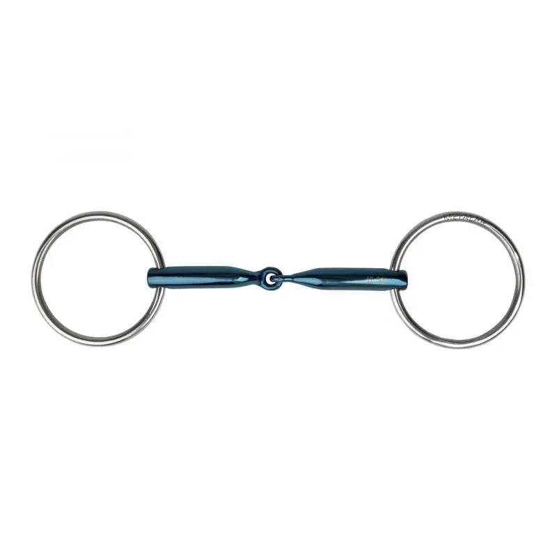 Comparer les prix de Mors 2 anneaux pour cheval brisé Metalab Eco Blue