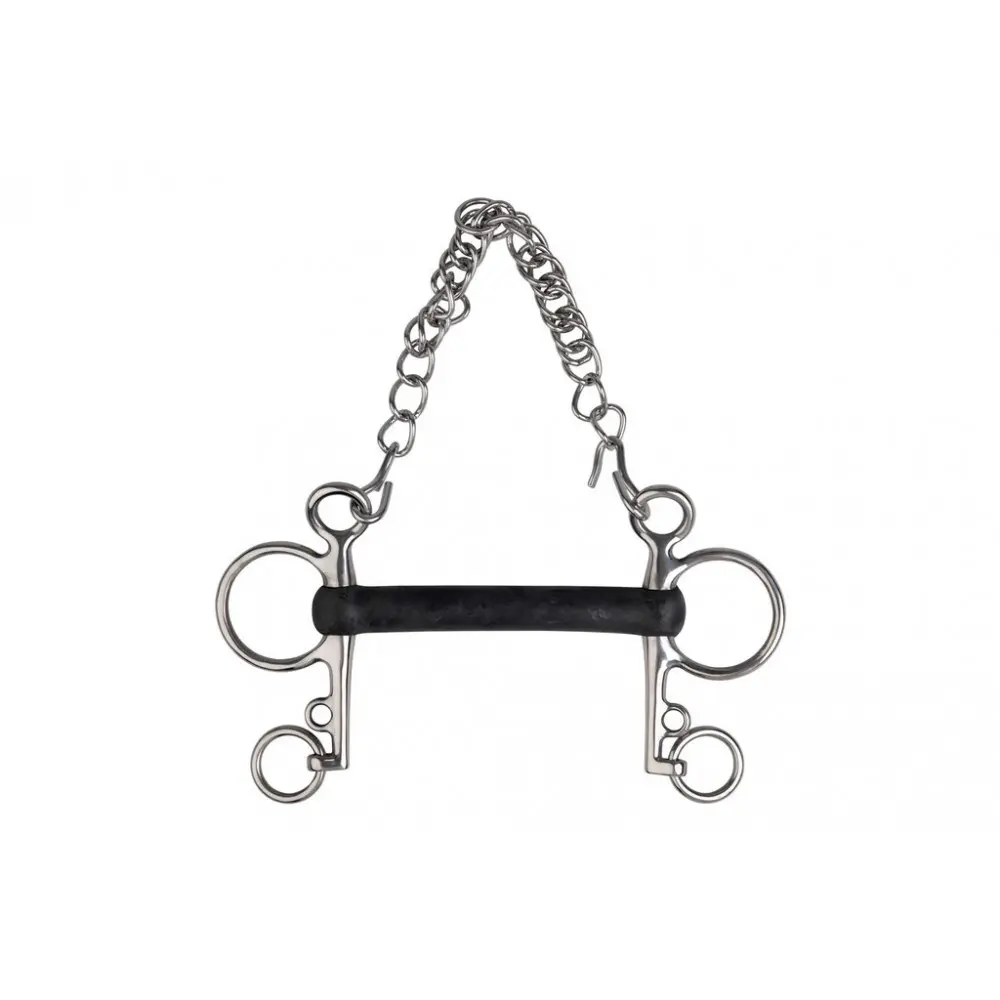 Meilleurs prix pour Pelham pour cheval caoutchouc souple droit Metalab