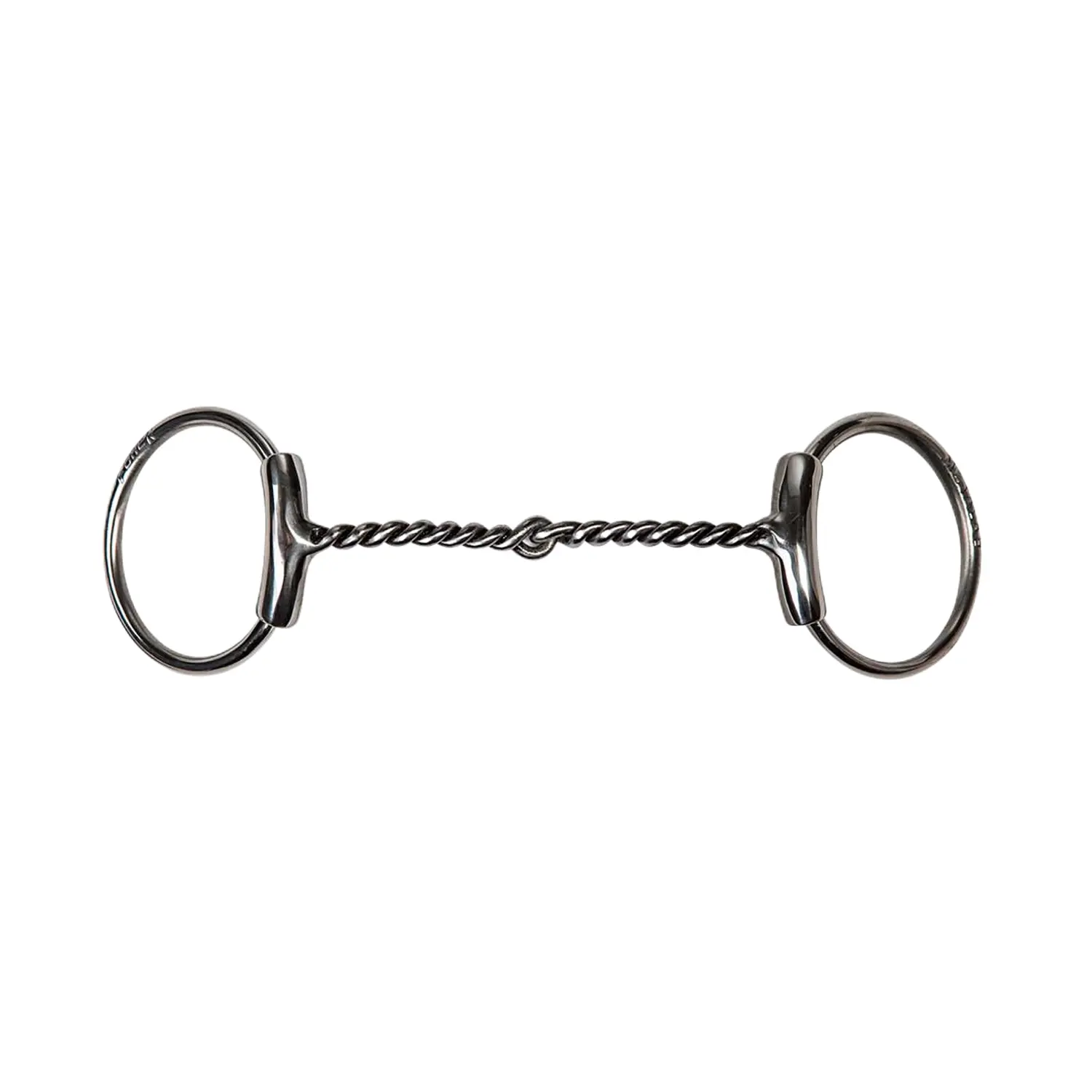 Metalab Argenté Curved And Twisted Olive Bit For Horse Bf