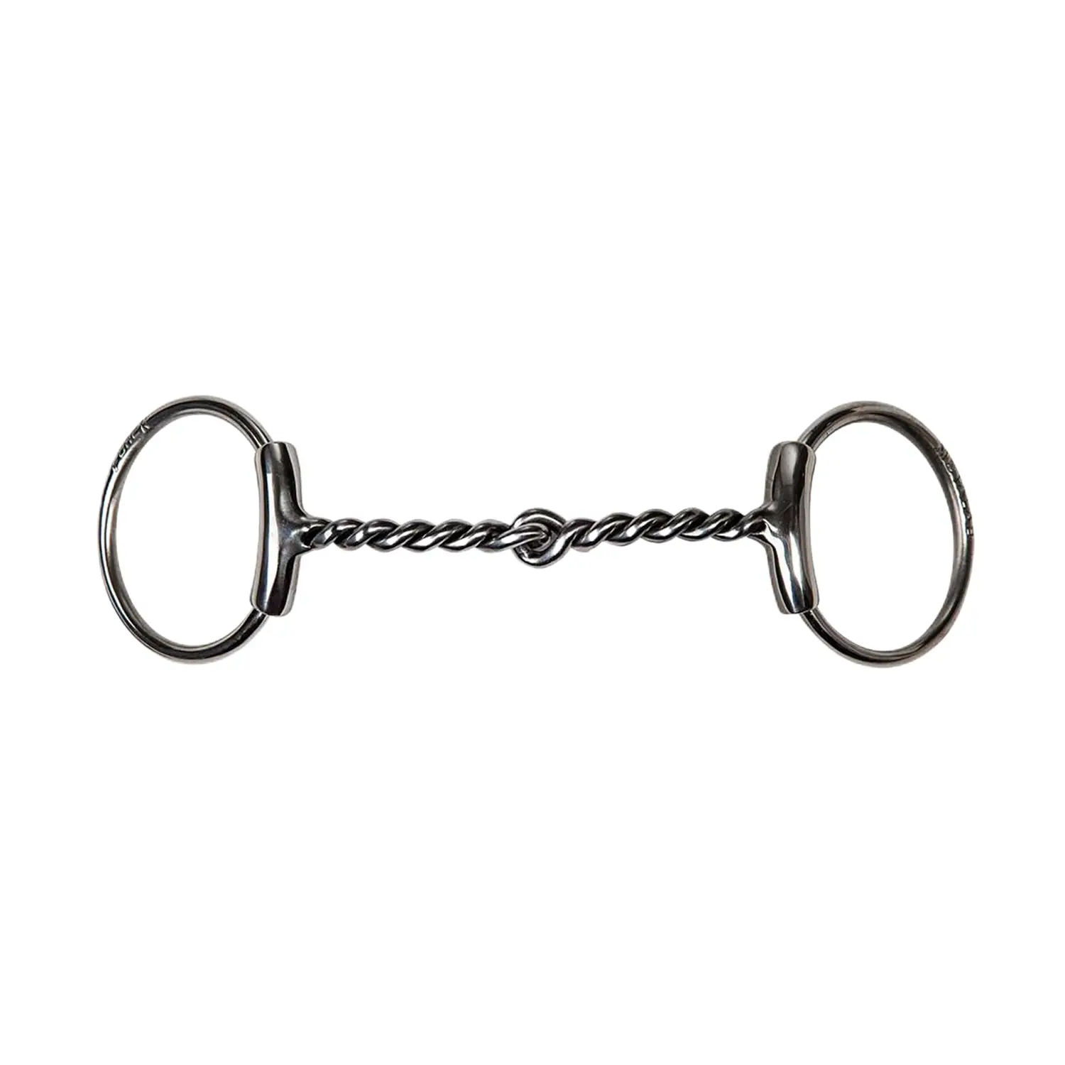 Metalab Argenté Curved And Twisted Olive Bit For Horse Bf