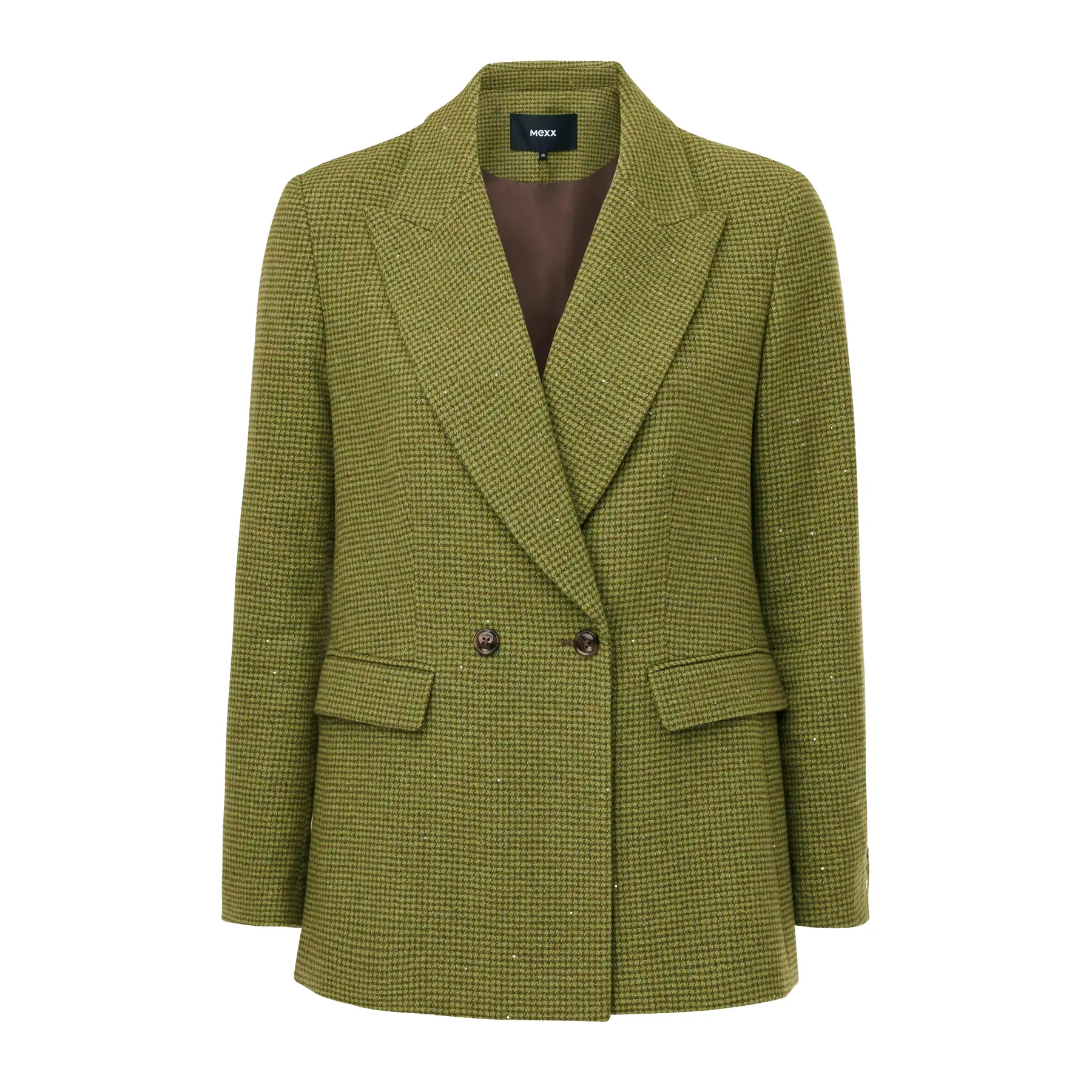 Karierter Wollblazer für Damen Mexx