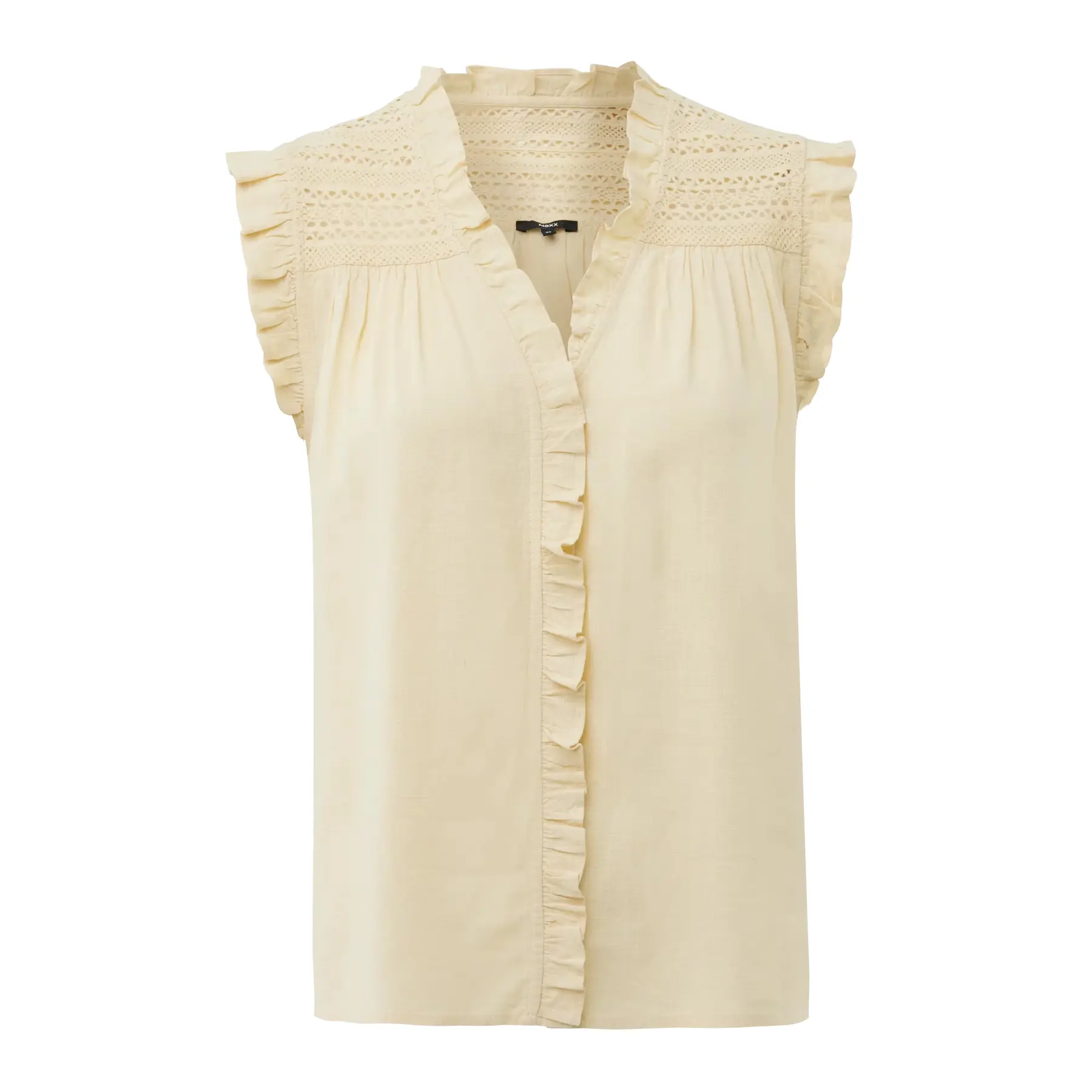 Damenbluse Mexx Linen Mix Slub