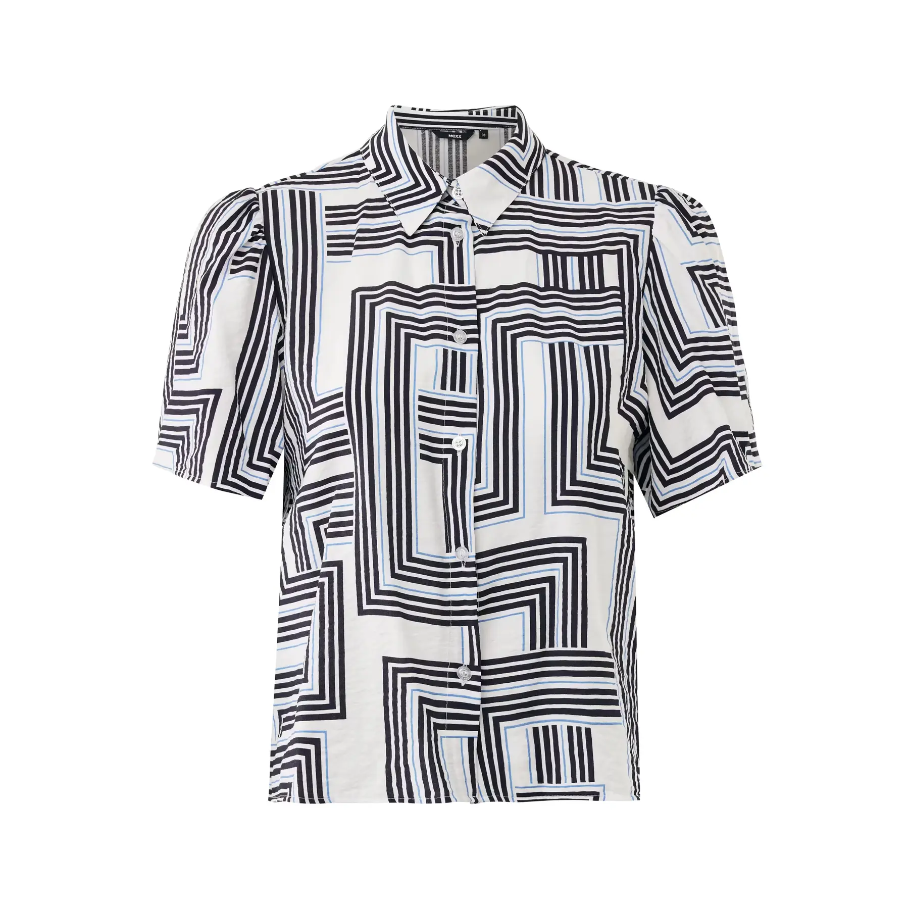 Camicia a motivo geometrico donna