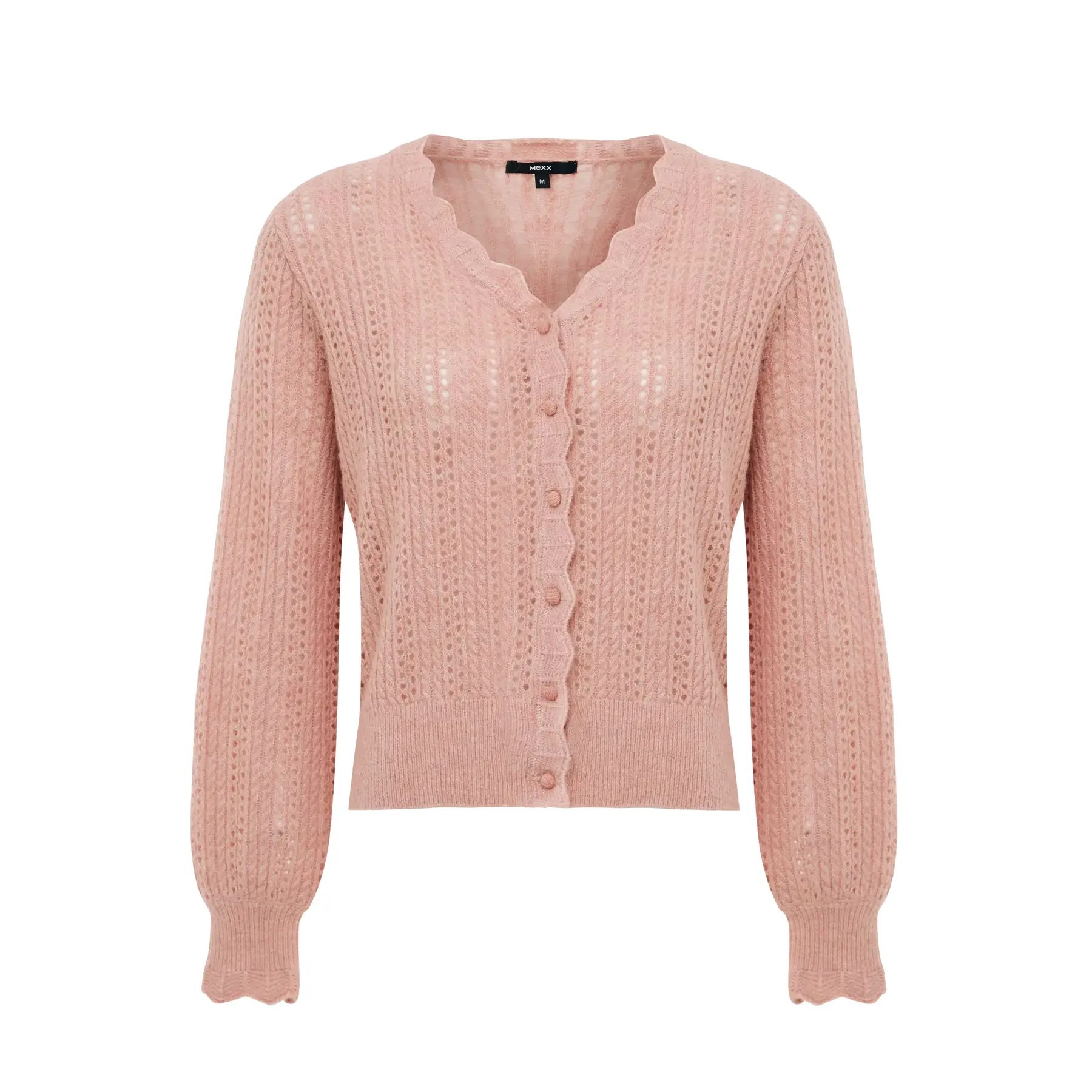 Damen Strickjacke mit Lochmuster Mexx