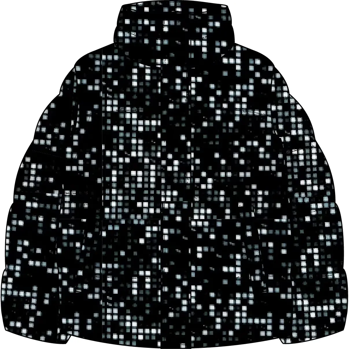 Damen Steppjacke mit Stehkragen und pixeliertem Muster Mexx