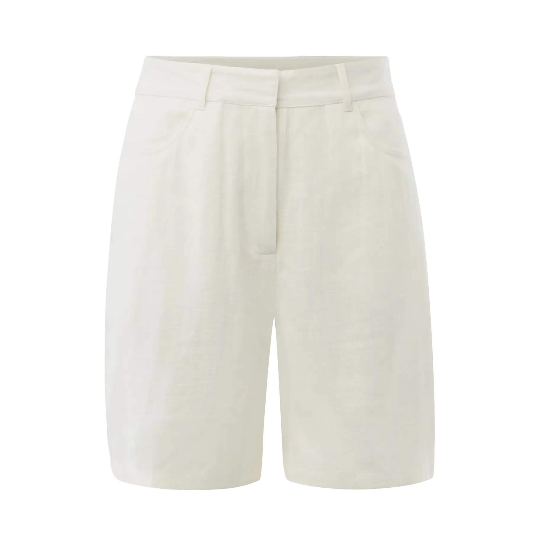 Shorts da donna in misto lino