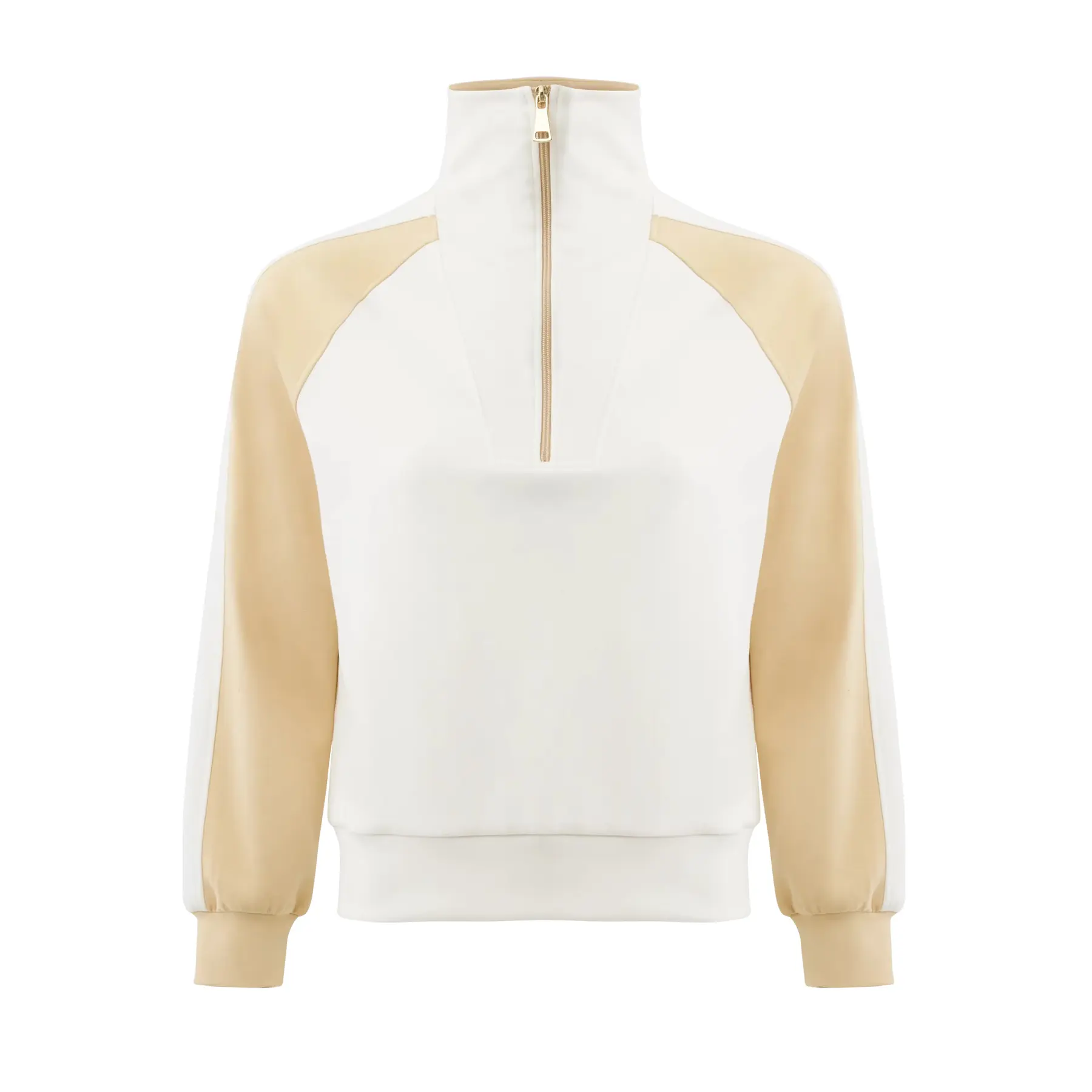 Felpa ¼ zip donna