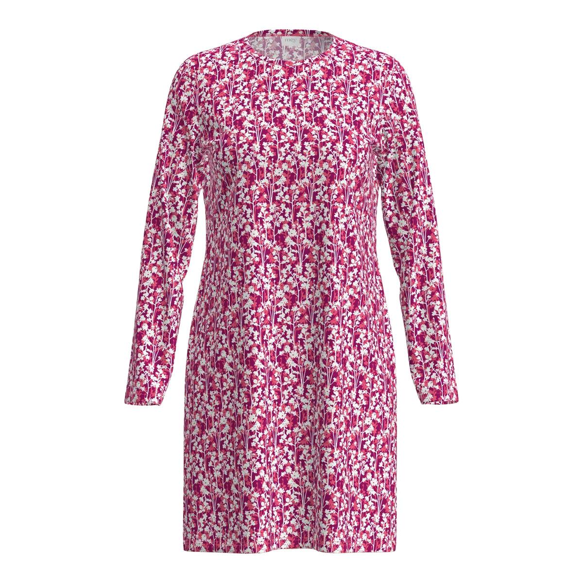 4067946105370 - Damen Nachthemd mit langen Ärmeln Mey Pink Silhouettes