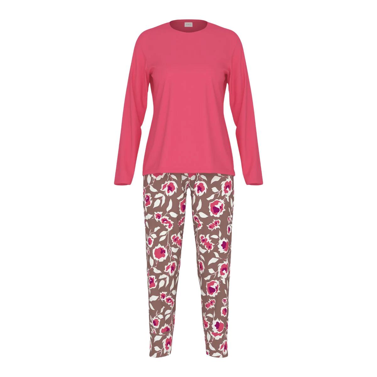 4067946105929 - Damen-Pyjama 7 8 mit langen Ärmeln Mey Eternal Roses