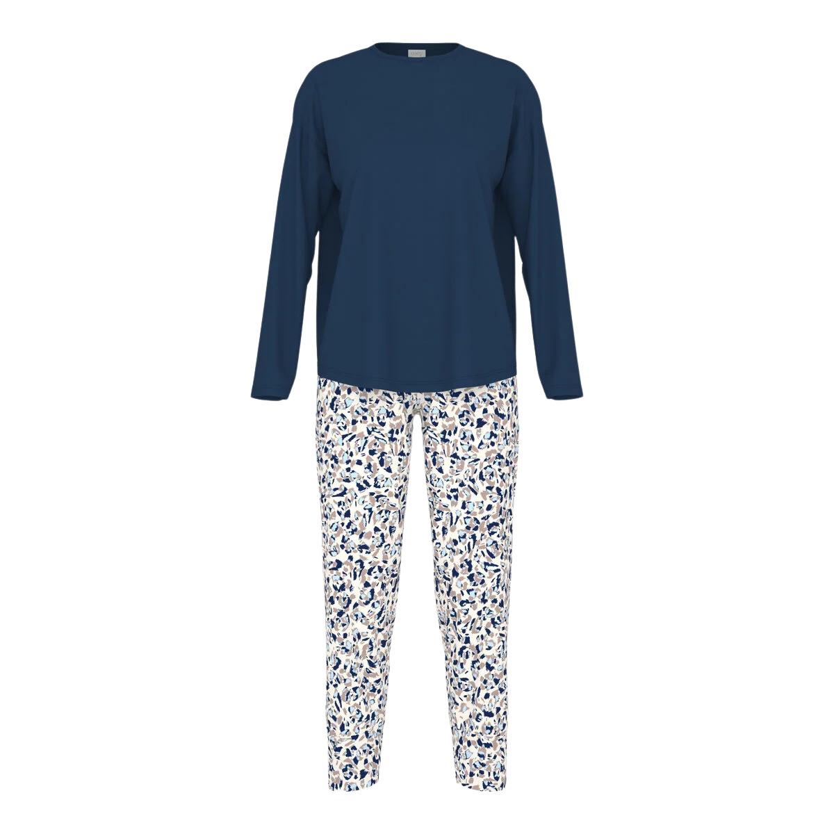 4067946106247 - Damen-Pyjama 7 8 mit langen Ärmeln Mey Soft Leo