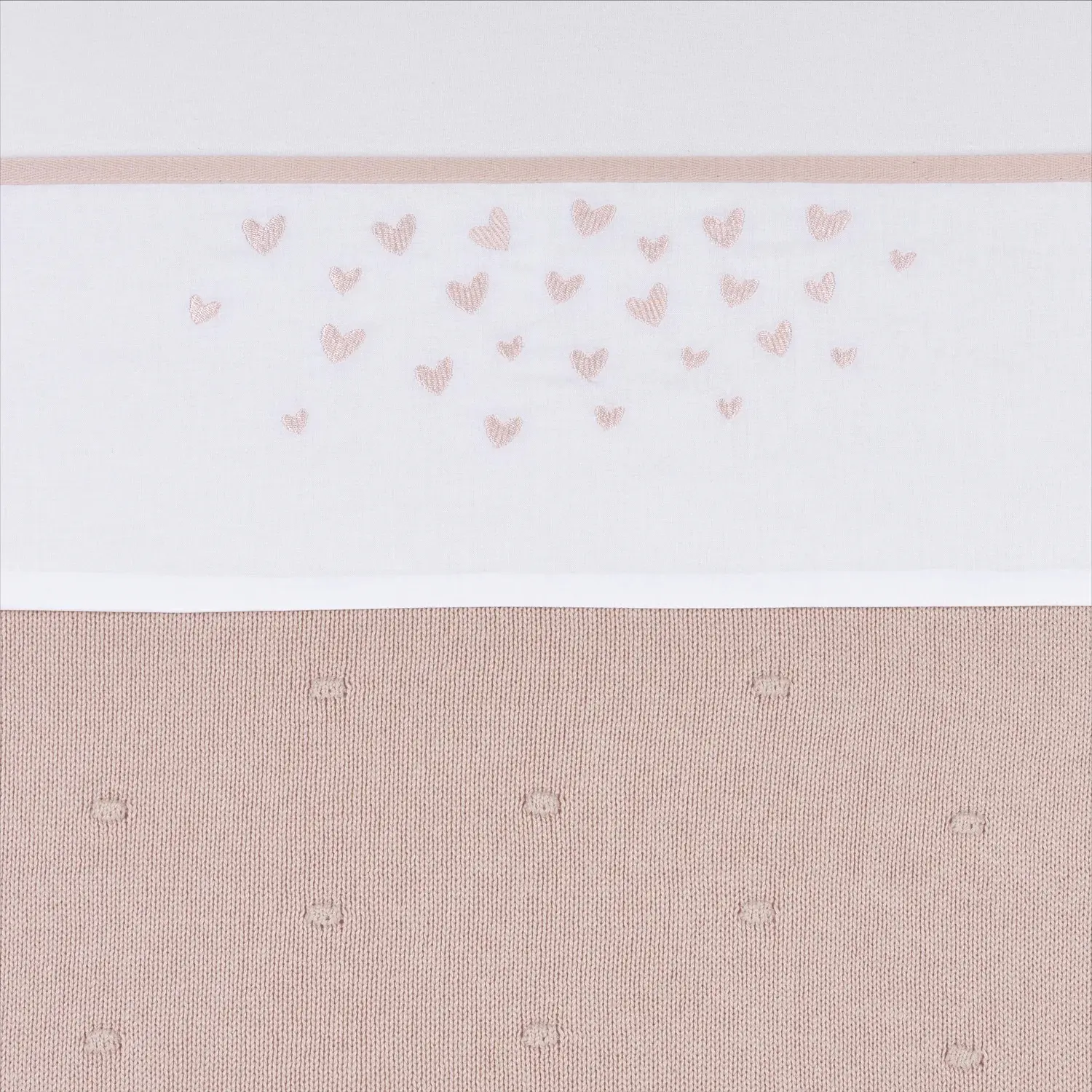 Bettlaken Baby Meyco Baby Hearts 100x150 Cm