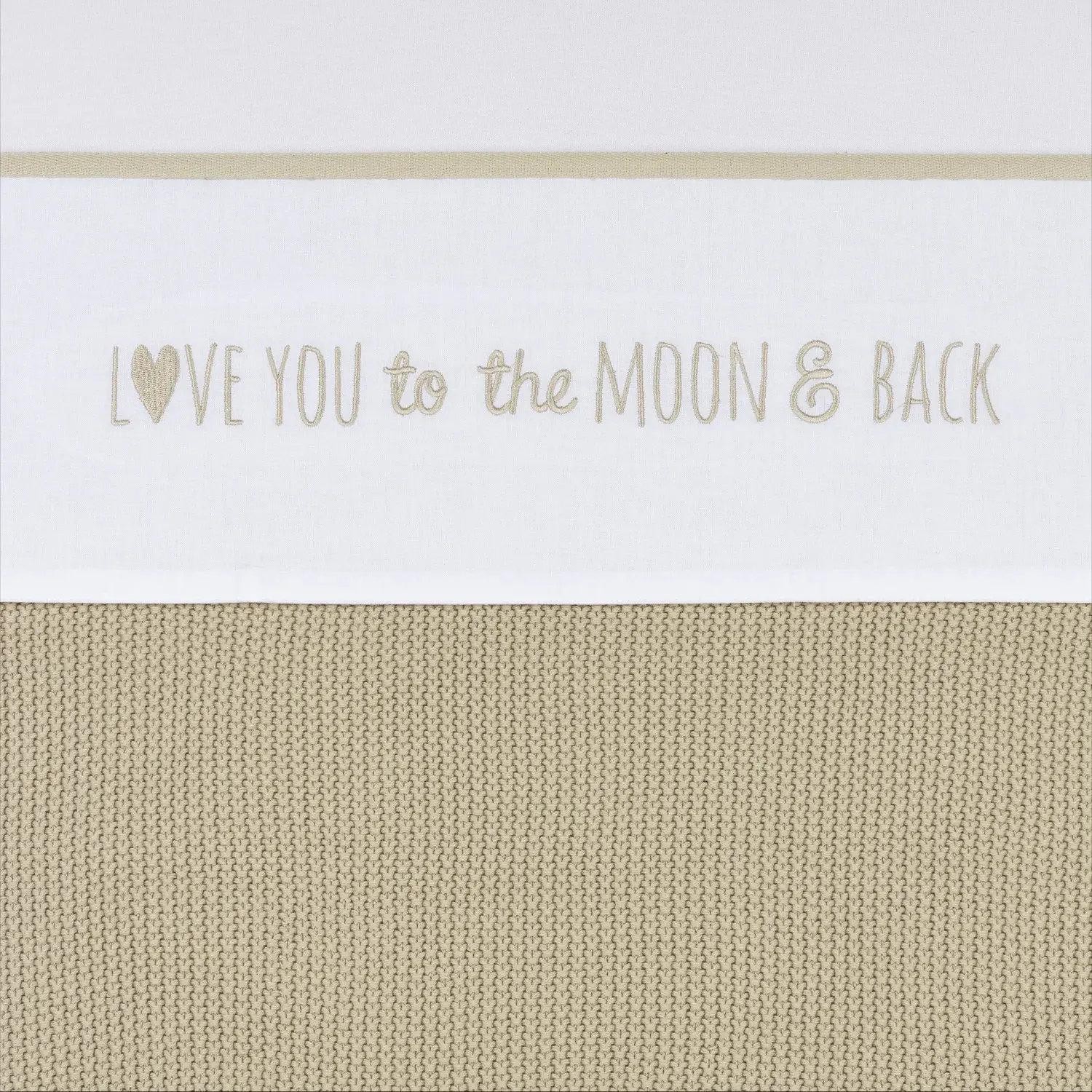 Bettlaken Baby Meyco Baby Love You To The Moon & Back 100x150 Cm