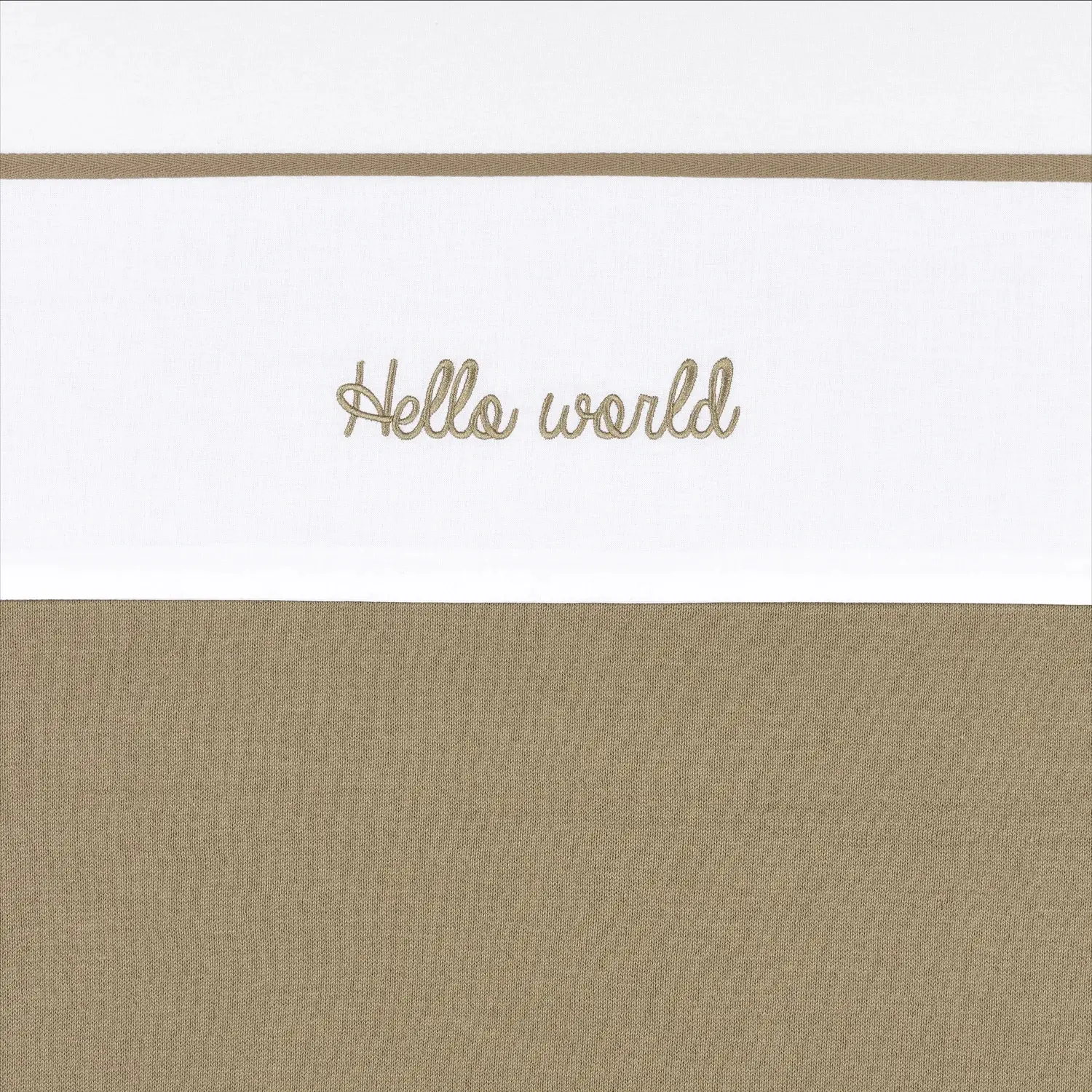 Bettlaken Baby Meyco Baby Hello World 75x100 Cm