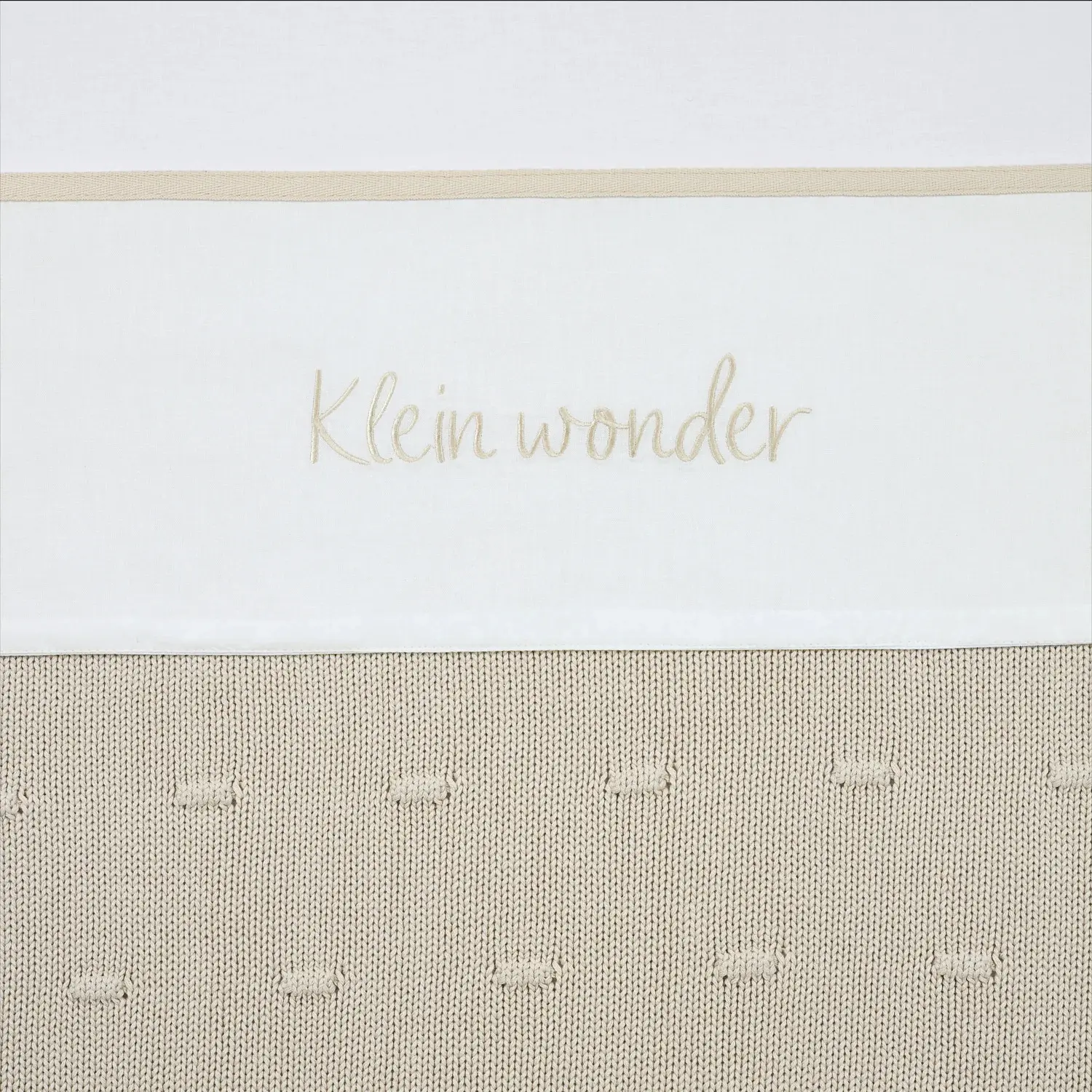 Bettlaken Baby Meyco Baby Klein Wonder Soft Sand 100x150 Cm