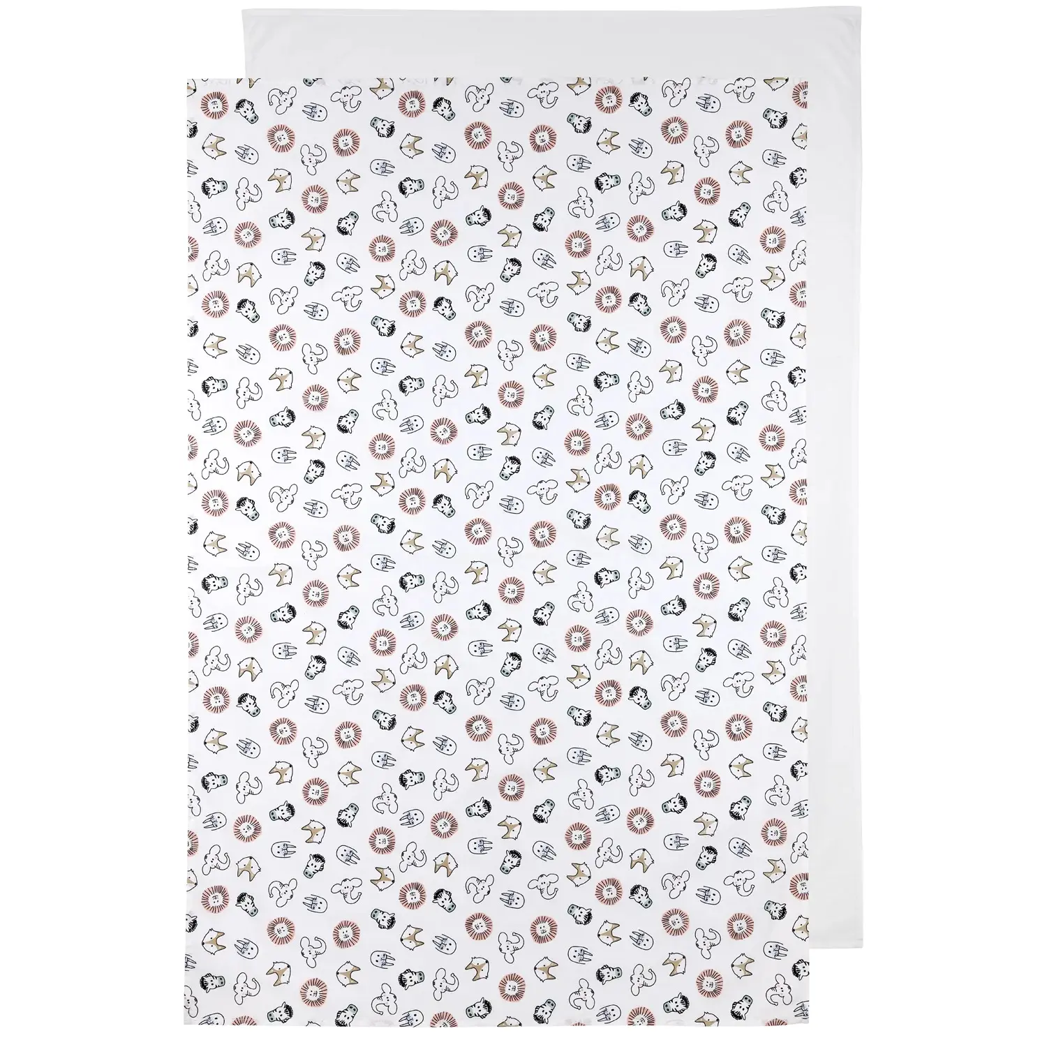 Bedrucktes Spannbettlaken Baby Meyco Baby 75x100 Cm (x2)