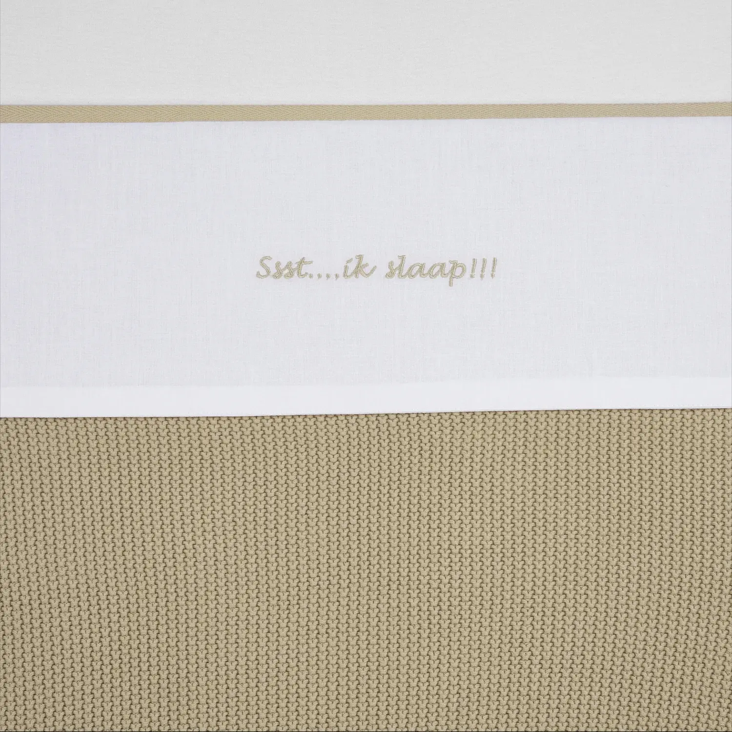 Bettlaken Baby Meyco Baby Ssst…ik Slaap!! 100x150 Cm