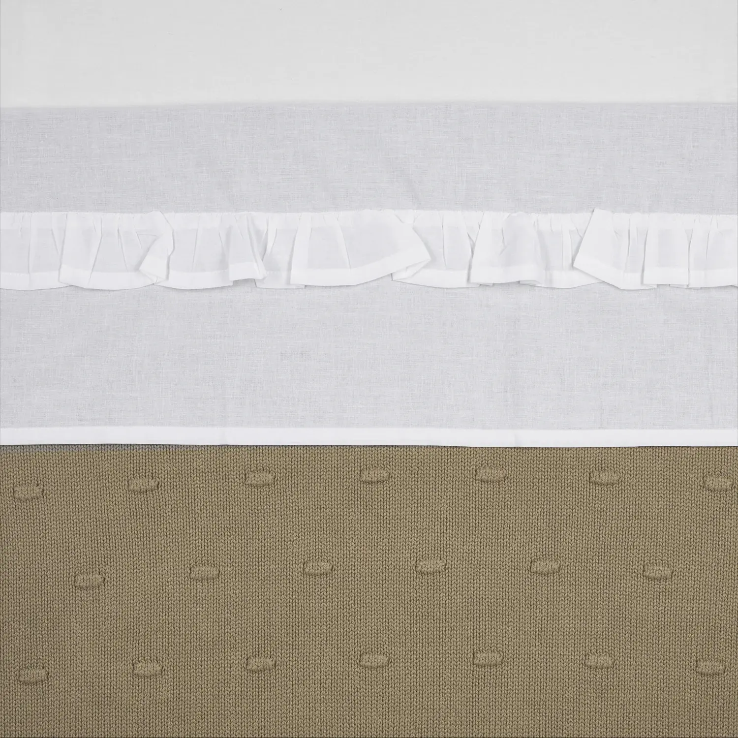 Bettlaken Baby Meyco Baby Ruffle 100x150 Cm