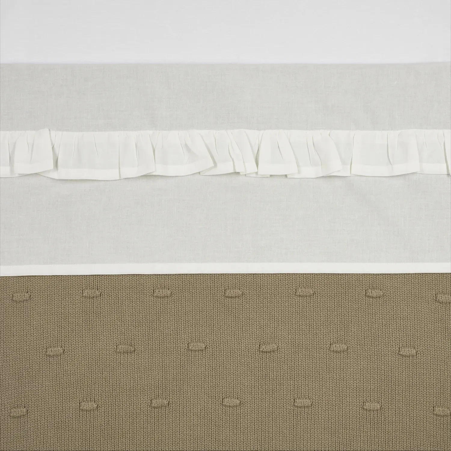 Bettlaken Baby Meyco Baby Ruffle 100x150 Cm
