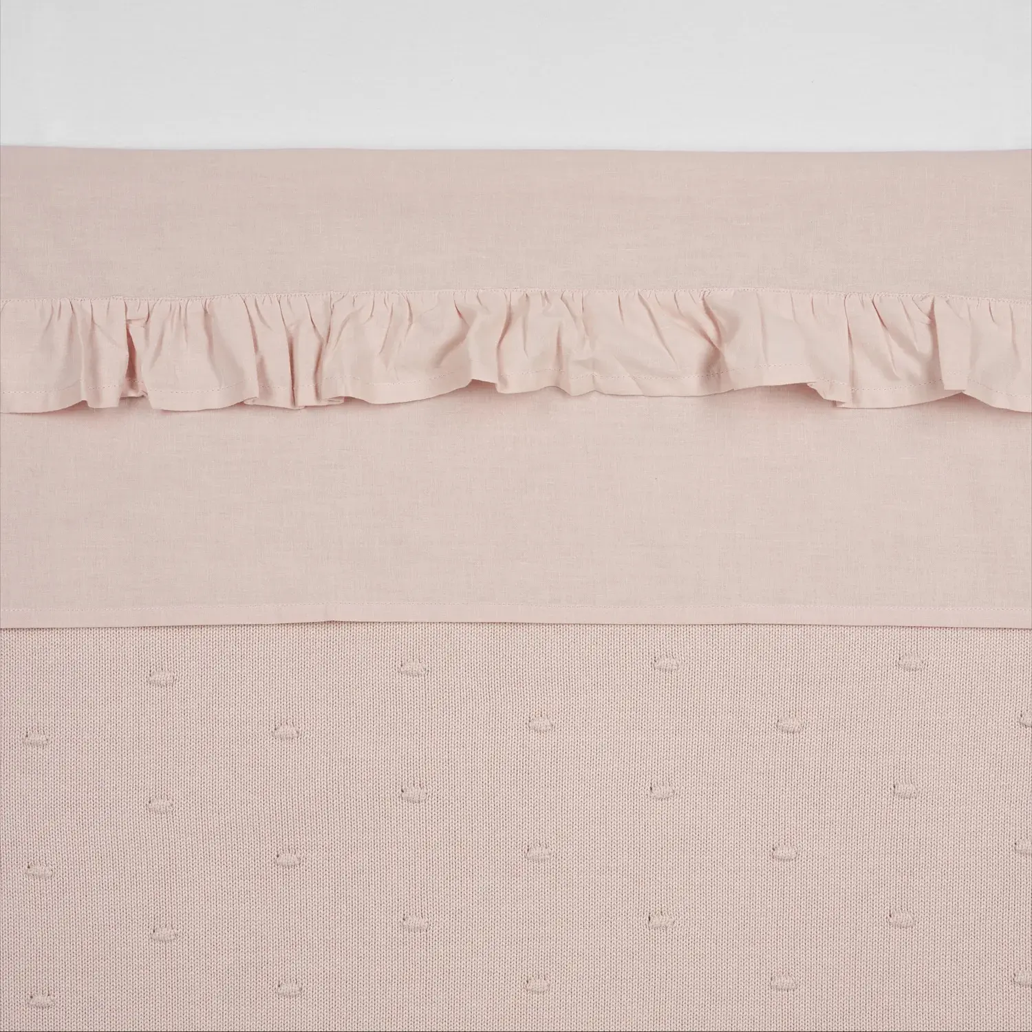 Bettlaken Baby Meyco Baby Ruffle 100x150 Cm