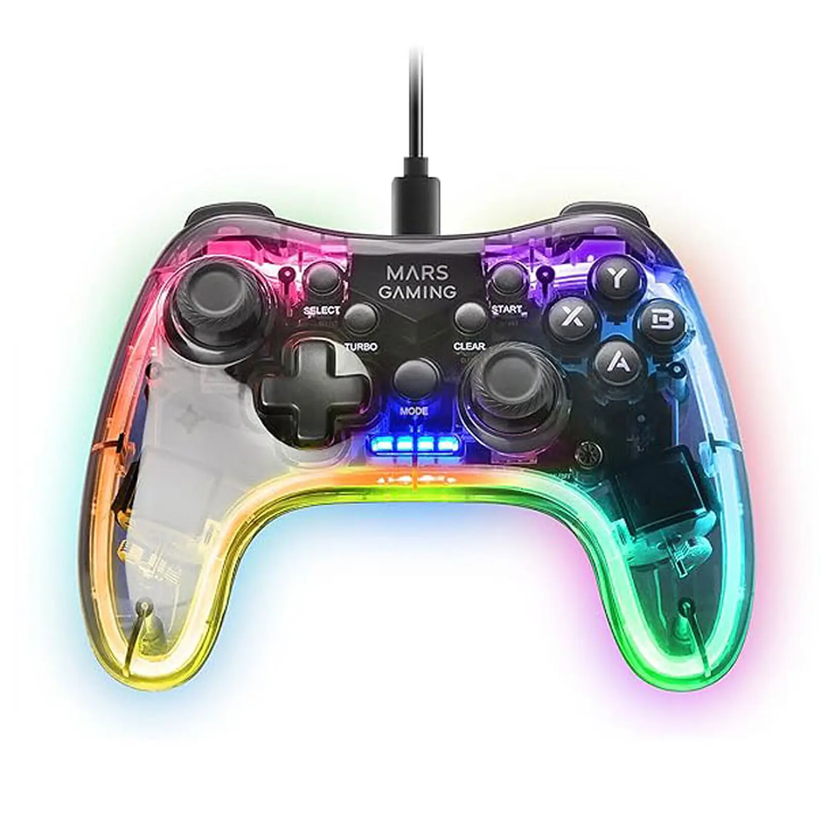 Kabelgebundenes Gamepad Mars Gaming MGP-C RGB