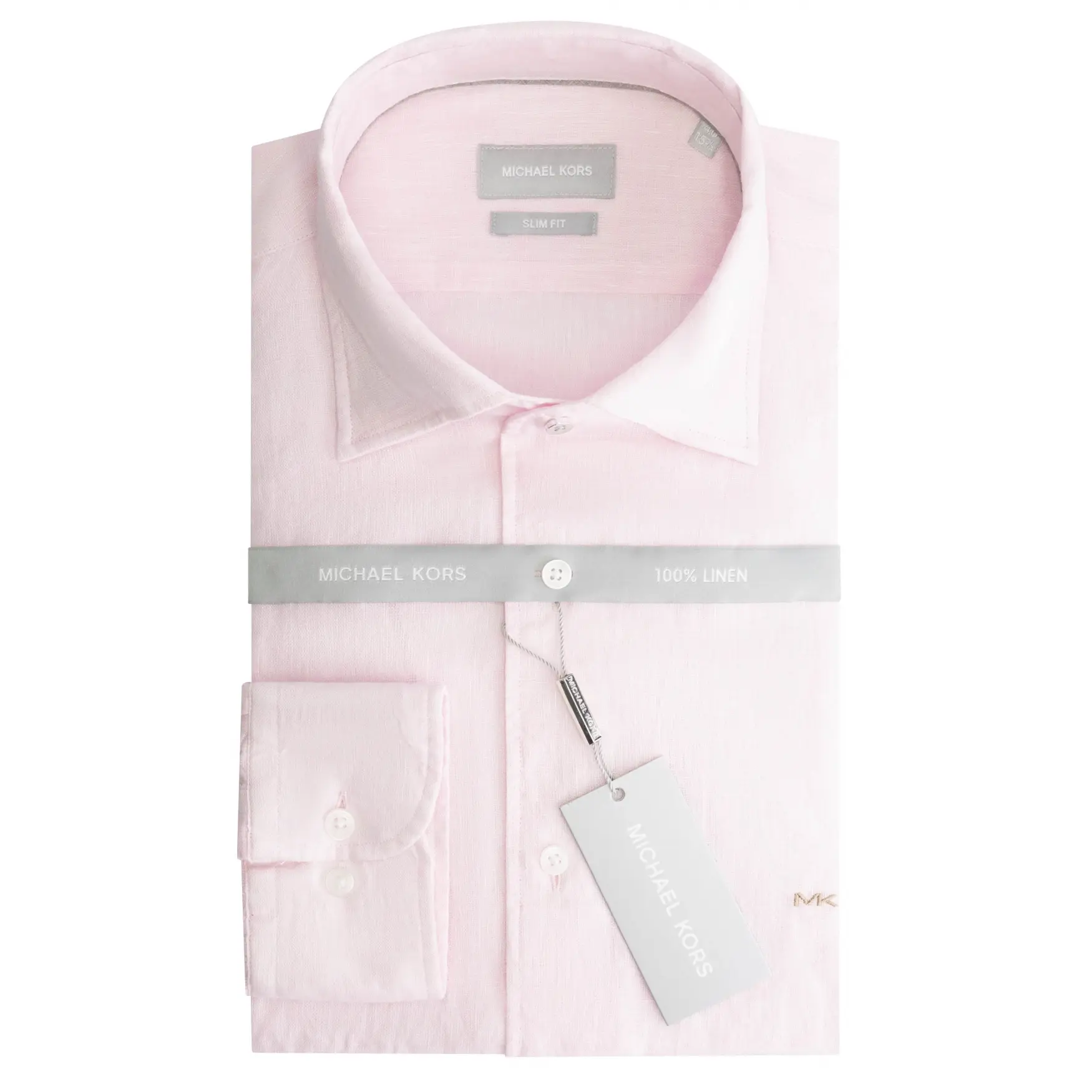Hemd Michael Kors One Pièce Collar Linen Slim