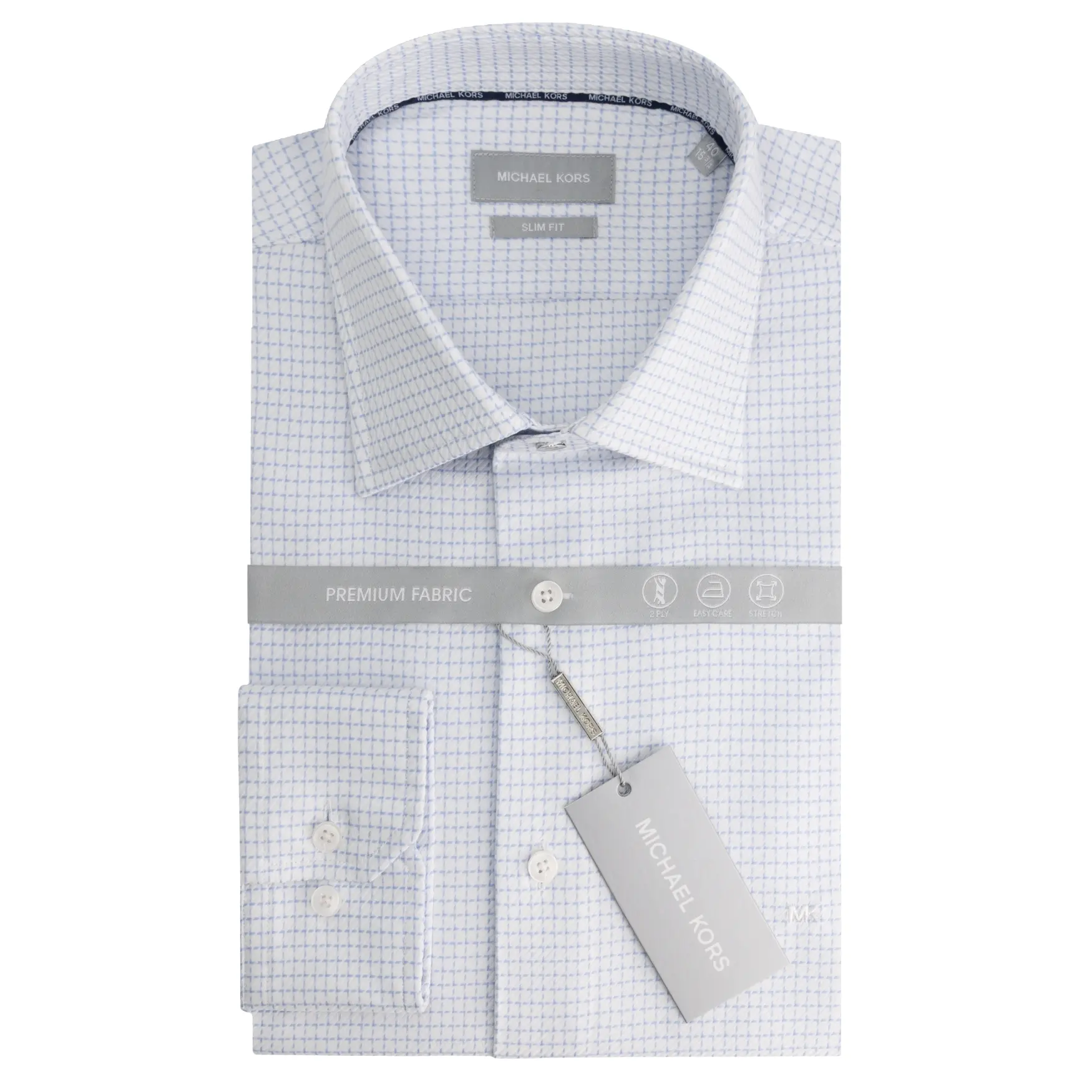 Langarmshirt Michael Kors 2Ply Dobby Check Modern