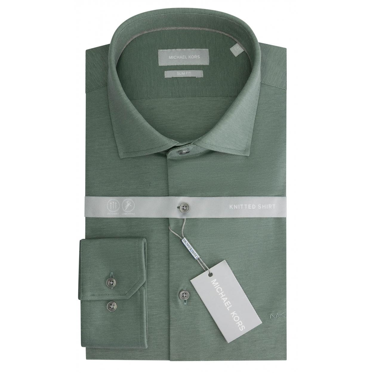 8720836912217 - Slim Fit Piqué-Hemd Solid