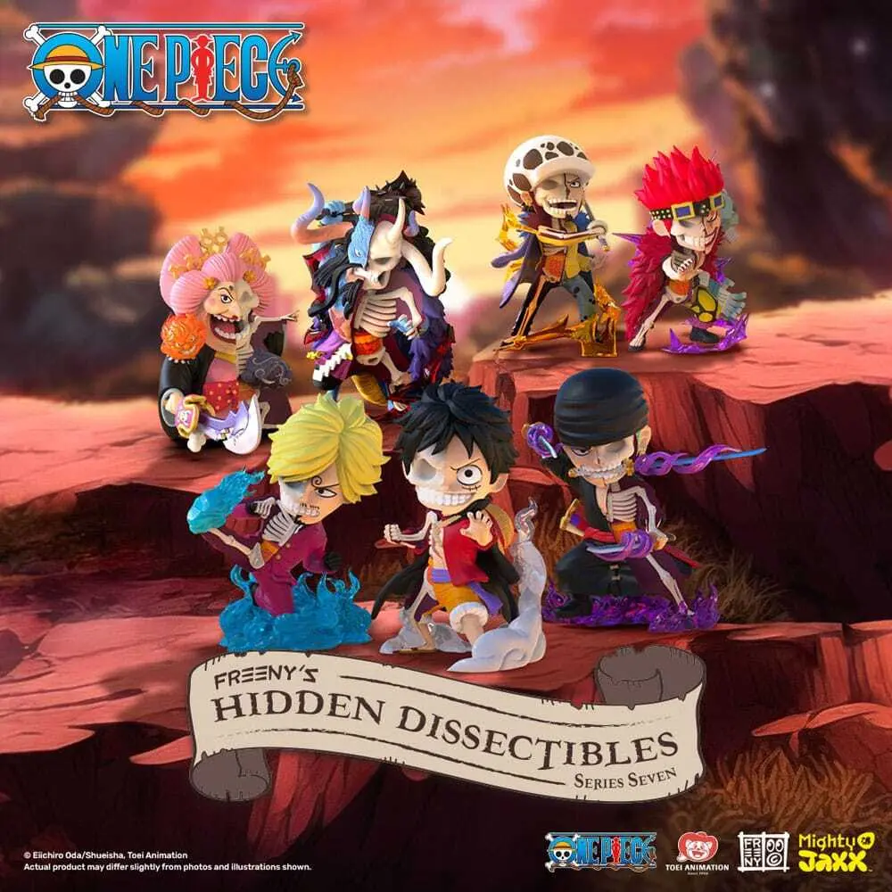 Sammlerfigur Mighty Jaxx One Piece: Freeny's Hidden Dissectibles Wano Blind Box Display (x6)