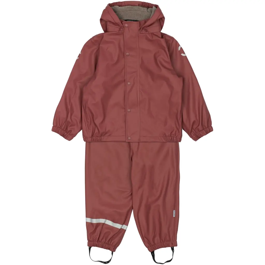 5715073541293 - Kinder Polarfleece-Regenschutzset mit Trägern Mikk-Line