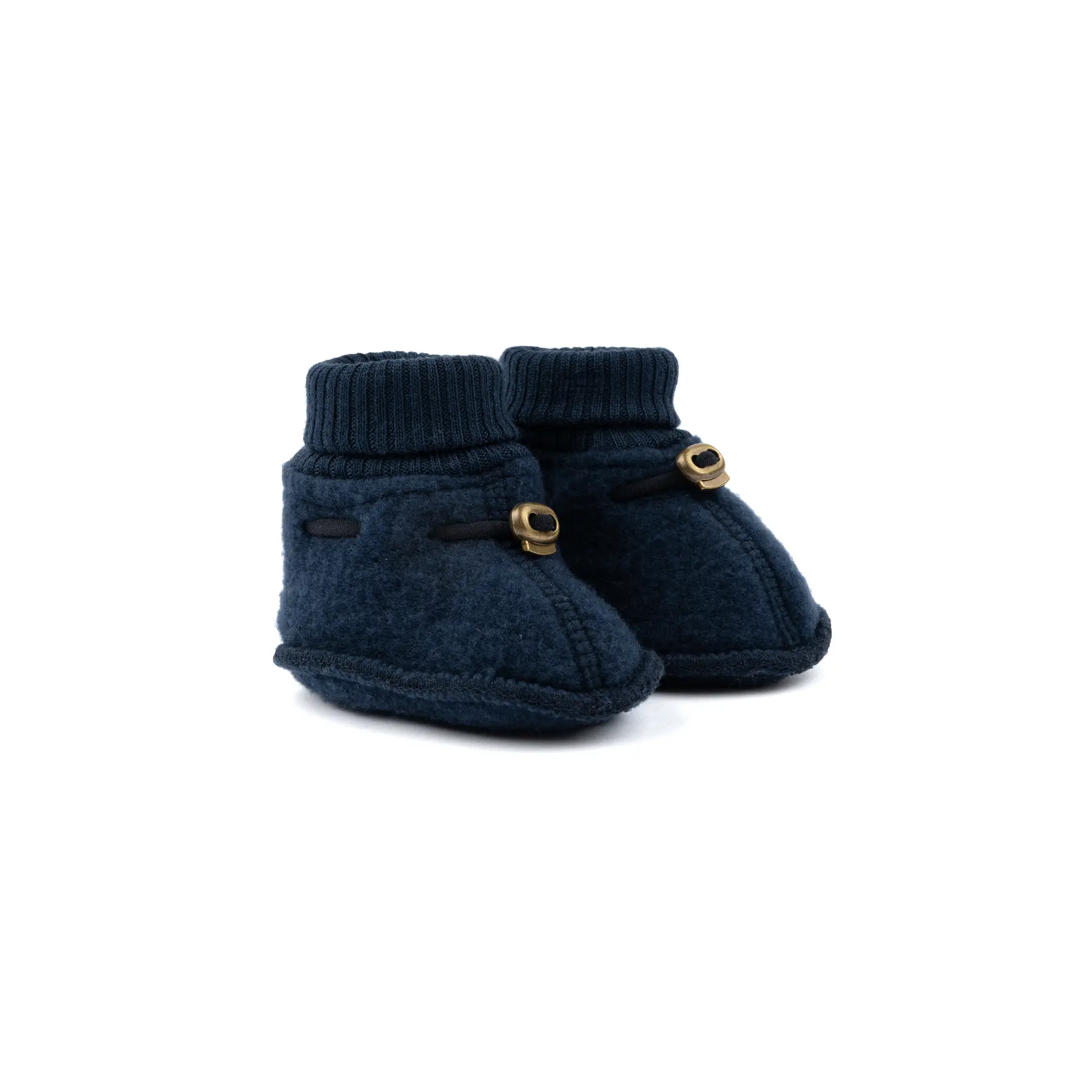 5715073234096 - mikk-line - Woll-Babyschuhe MERINO FOOTIE in blue nights Gr50 56