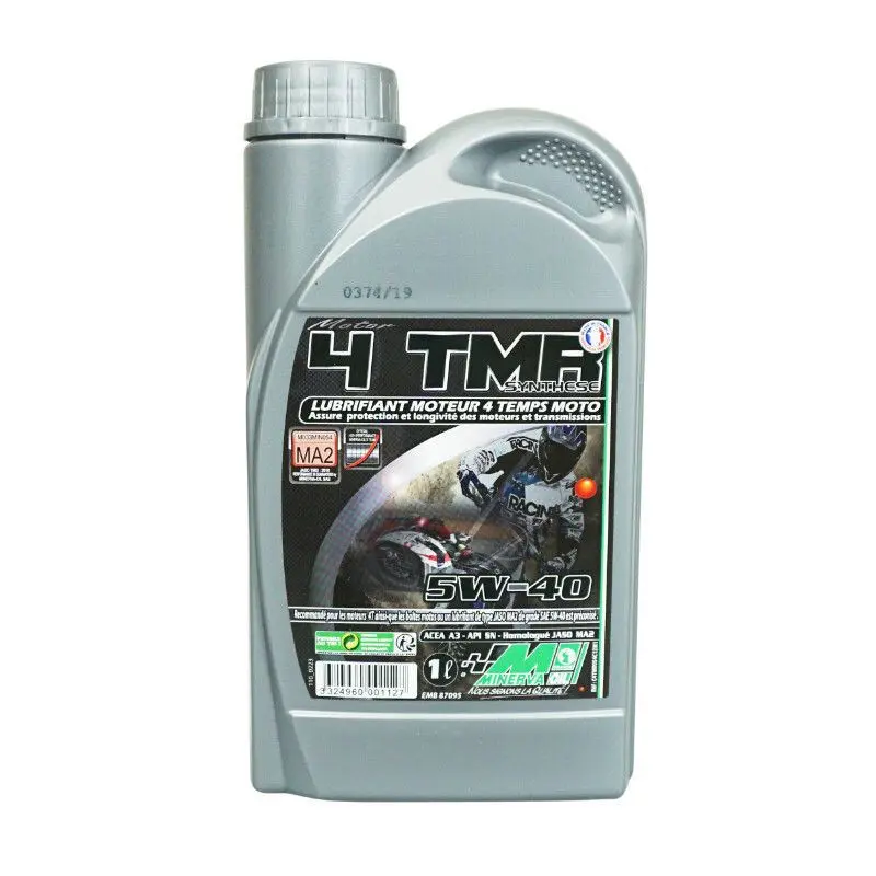 Motoröl Motorrad Minerva Oil 4Tmr 5W40 P Piaggio 100% France 1 L