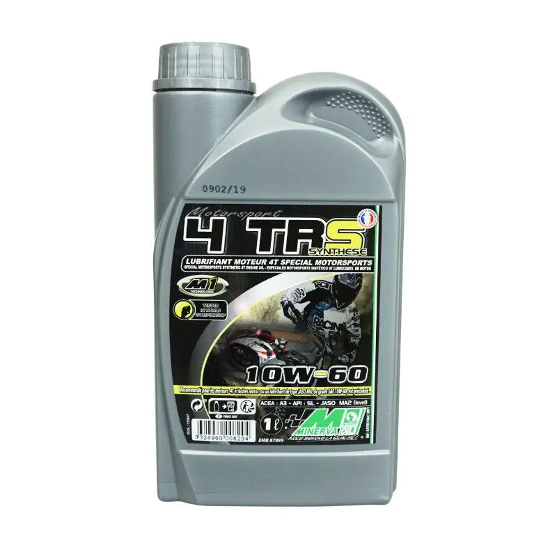 Motoröl Motorrad Minerva Oil 4Trs 10W60 100% France 1 L