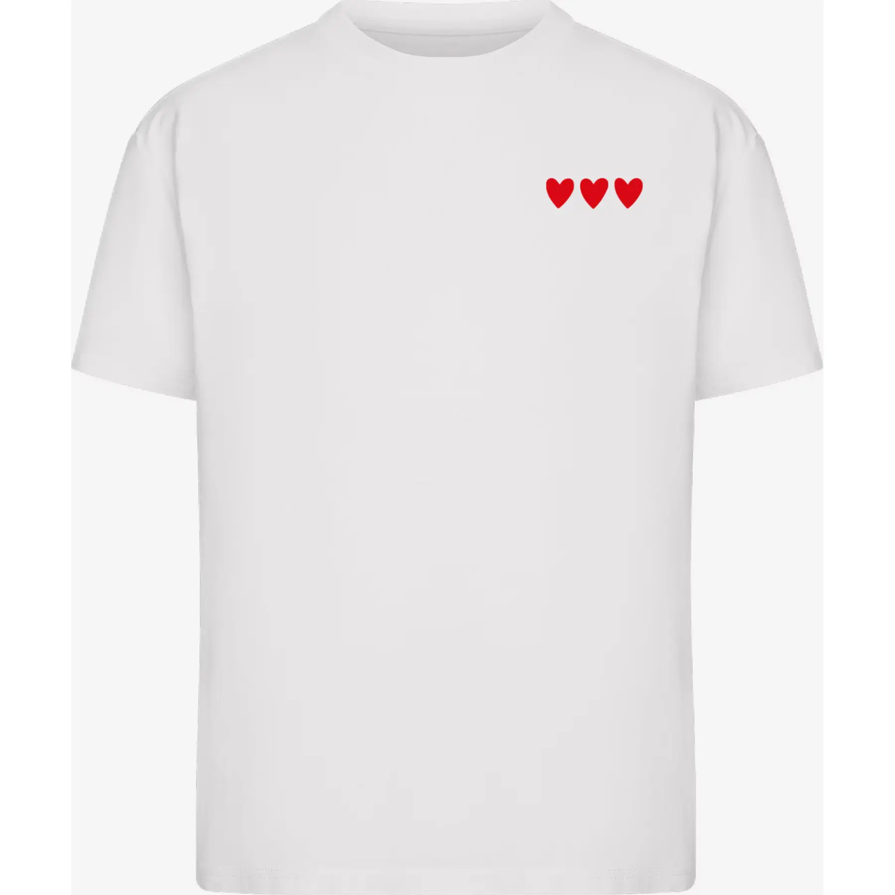 Miss Tee Men's Blanc T-Shirt Amour Toujours Heart