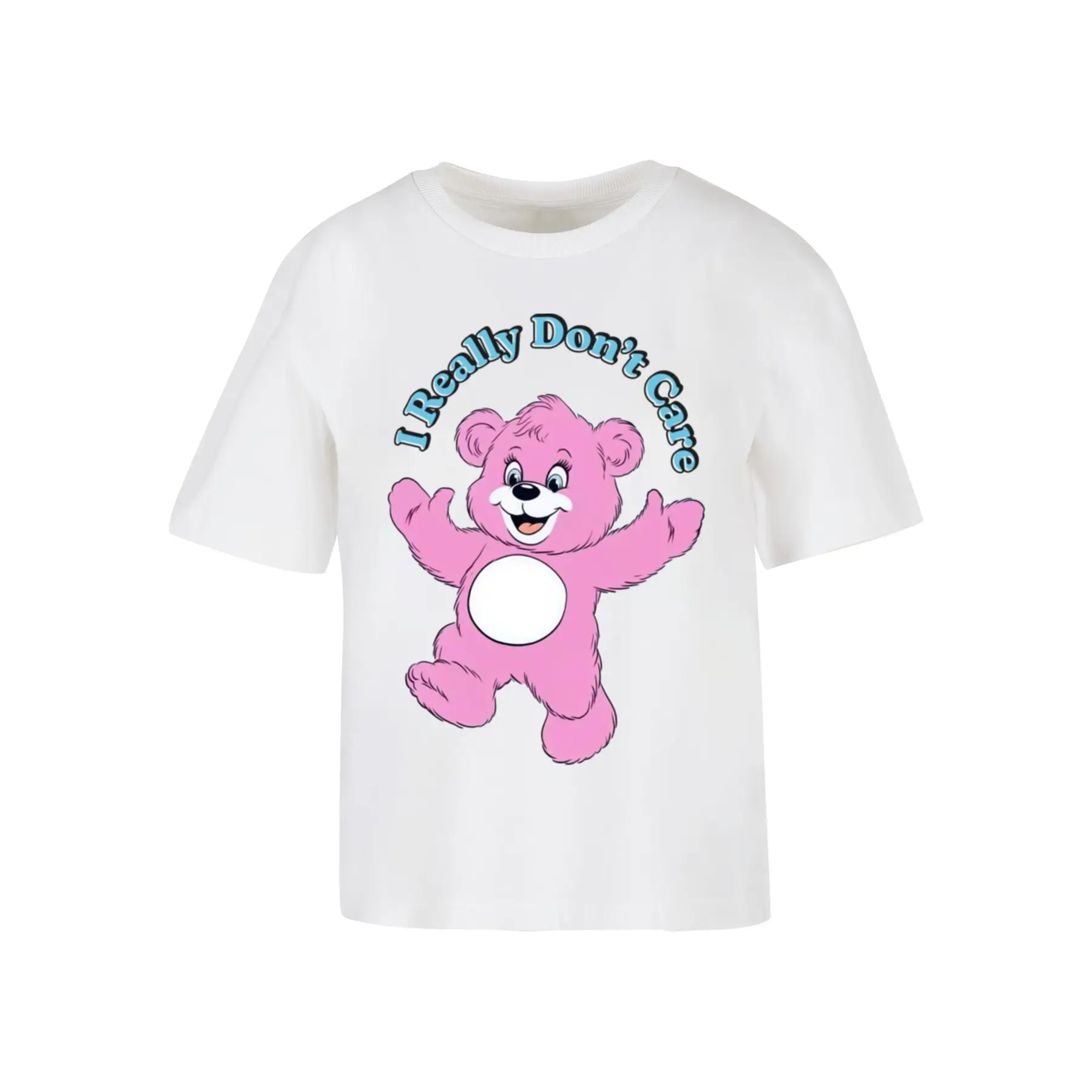 4069389938973 - T-Shirt Really Dont Care Pink Bear