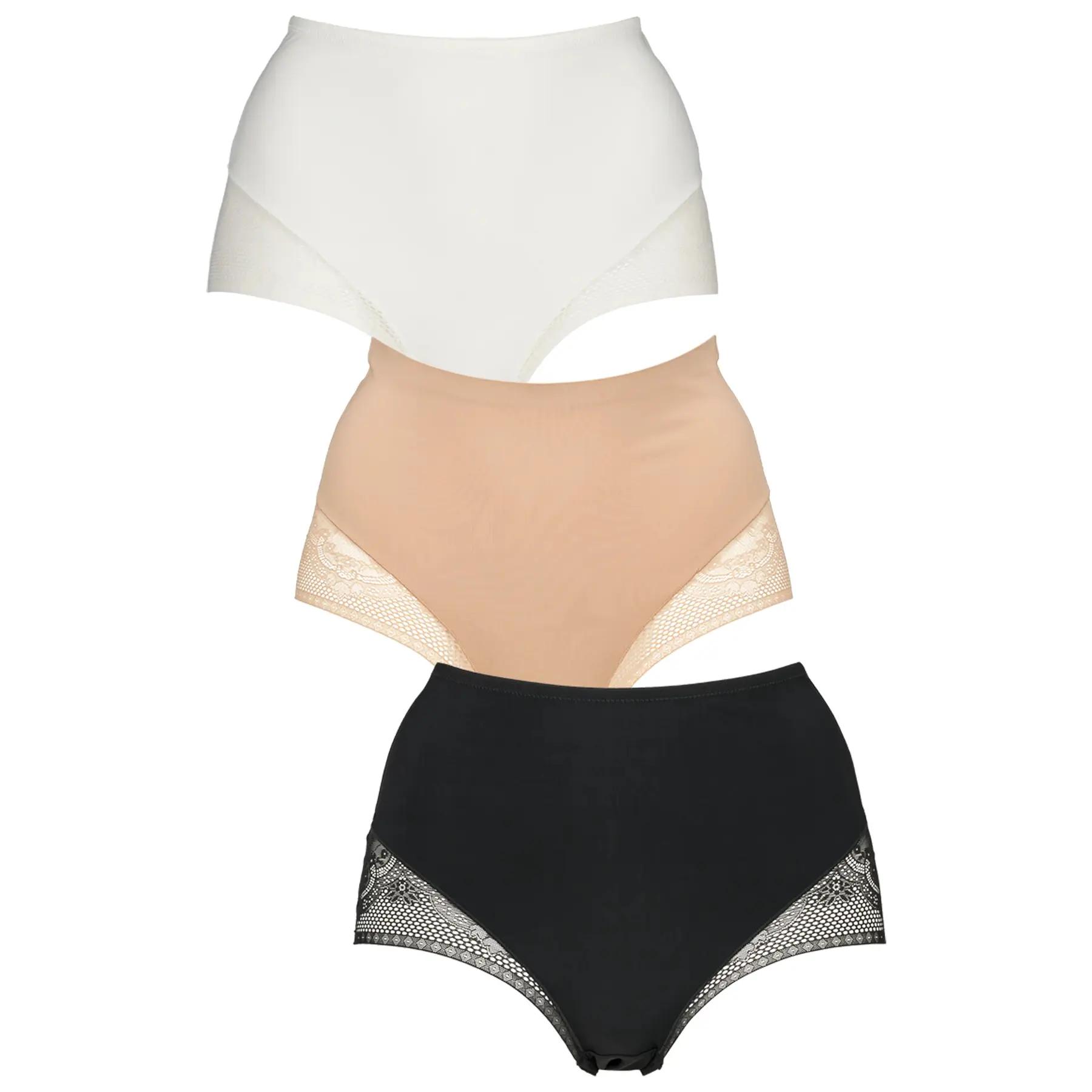 Culotte senza cuciture in pizzo donna  (x3)