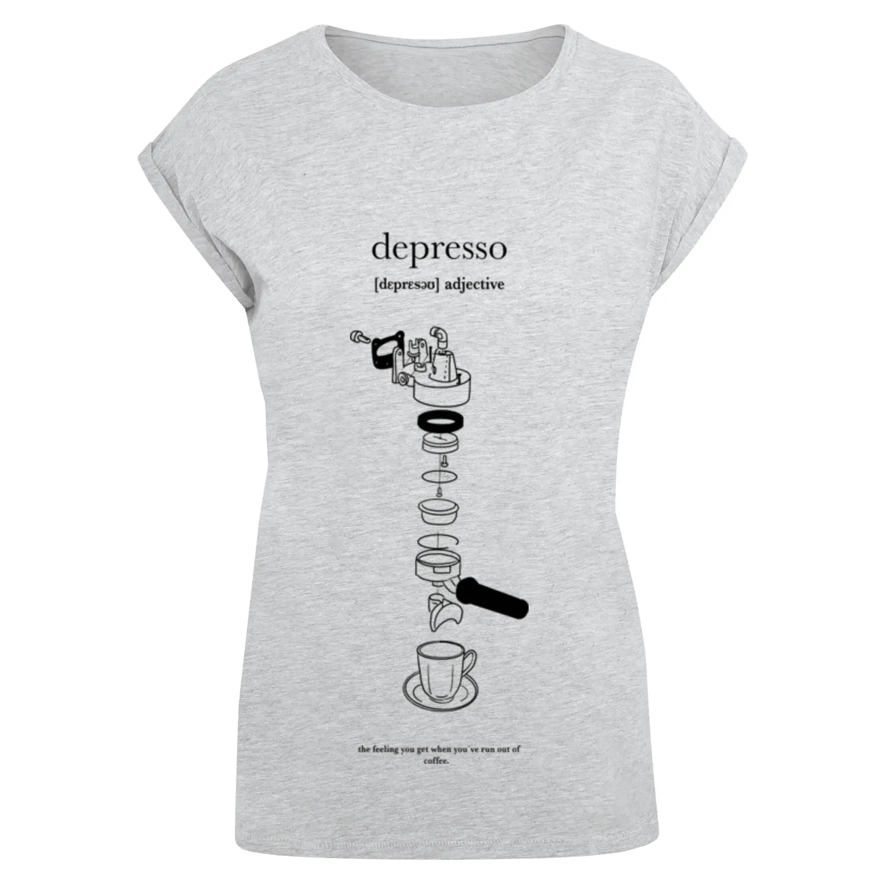 T-shirt da donna Mister Tee Depresso