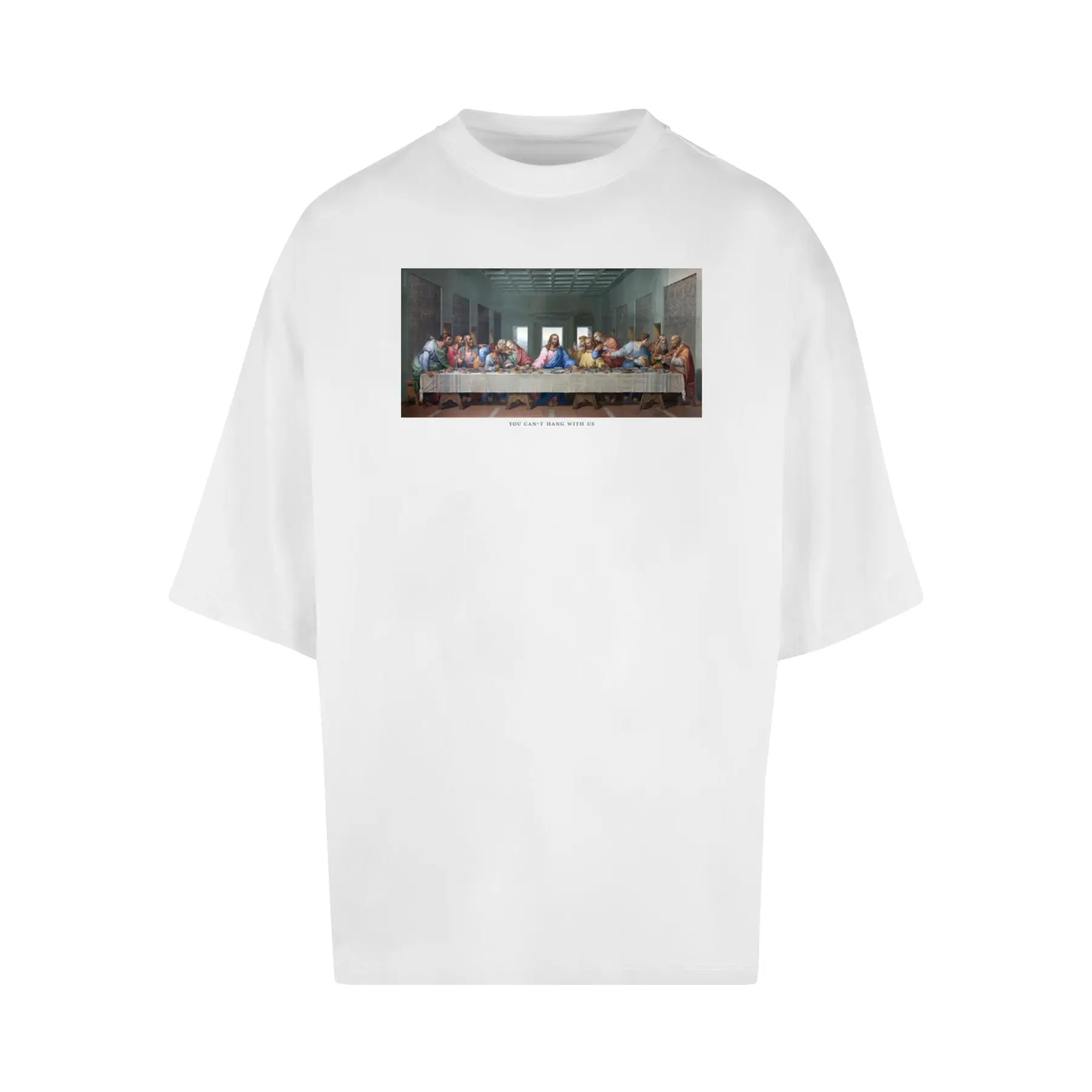 Mister Tee Unisex Blanc T-Shirt Can't Hang With Us Huge