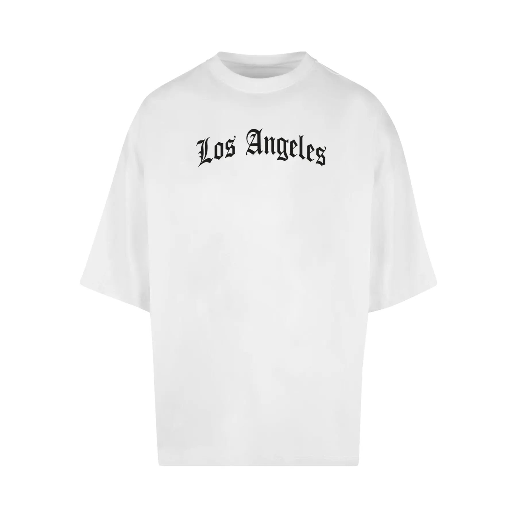 Mister Tee Women's Blanc T-Shirt Los Angeles Wording New Huge