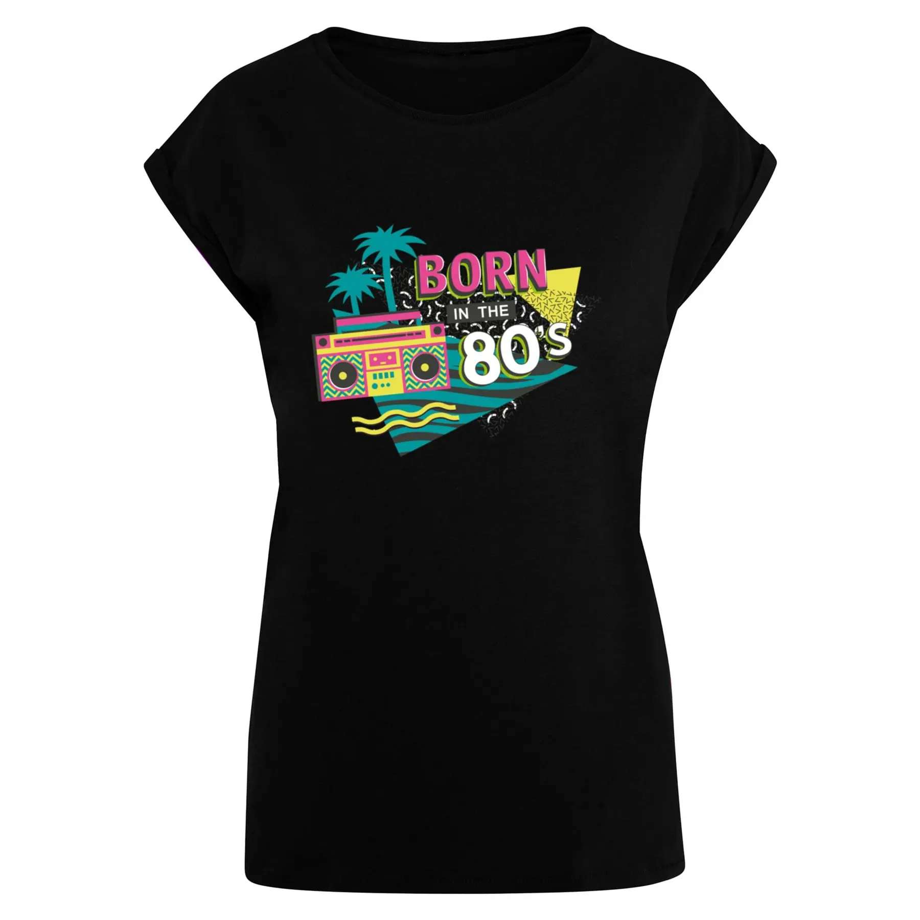 Damen T-Shirt Mister Tee Born In The 80´s