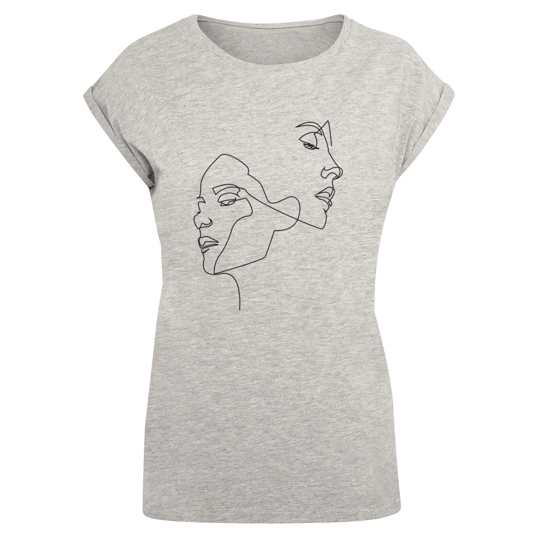 Damen T-Shirt Mister Tee One Line