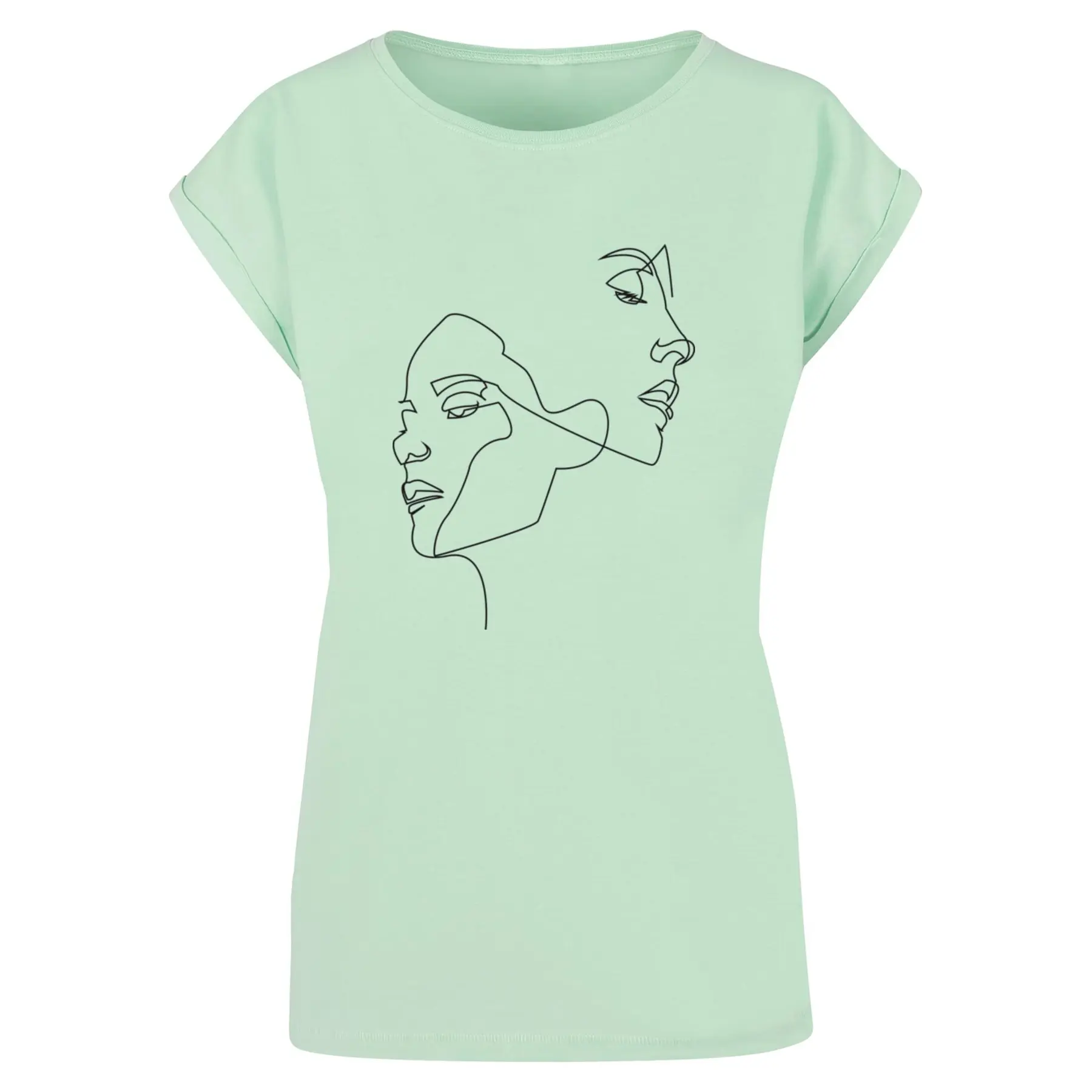 Damen T-Shirt Mister Tee One Line