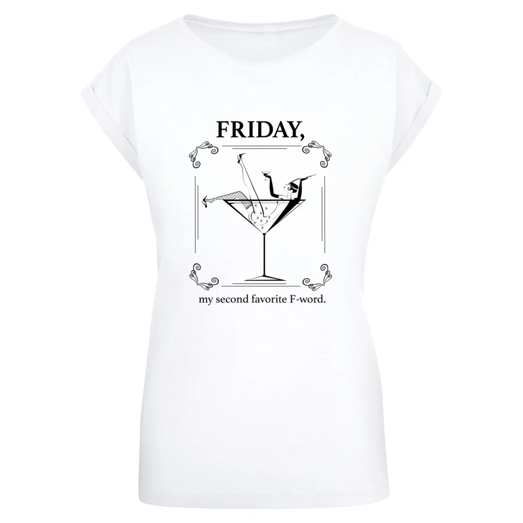 T-shirt da donna Mister Tee F-Word Extended Shoulder