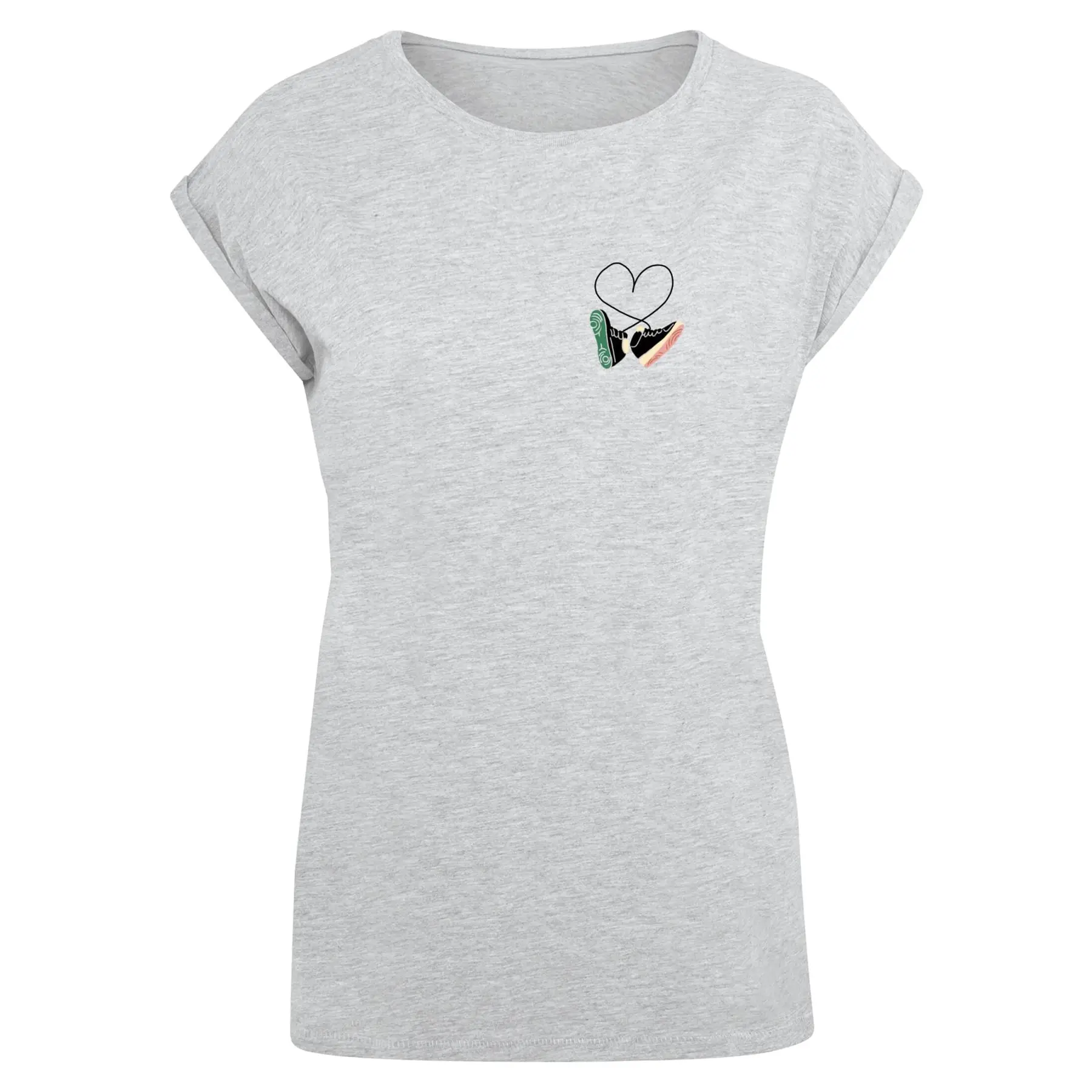 Damen T-Shirt Mister Tee Kicks Love