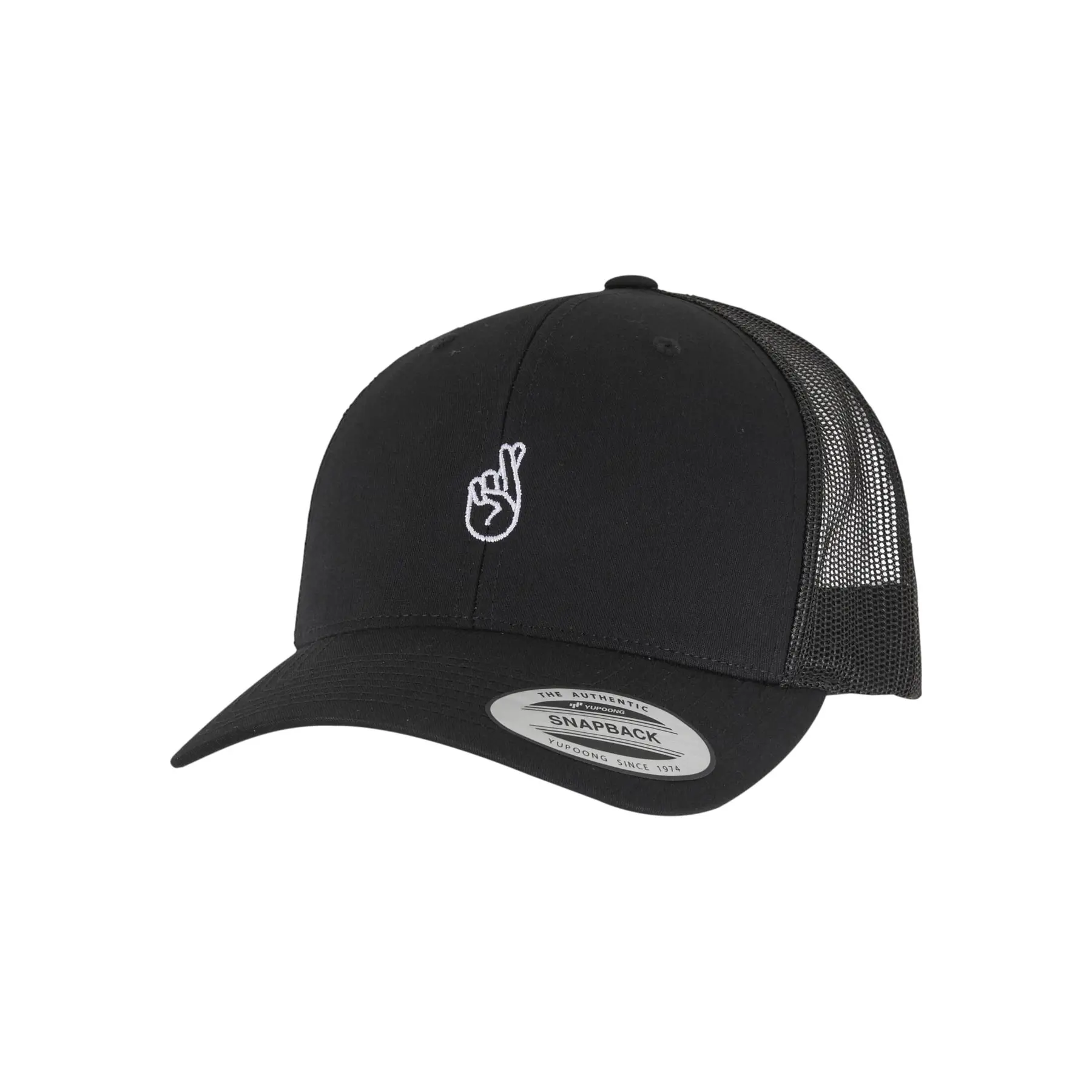Trucker Cap Mister Tee Crossed Fingers Handsign Retro