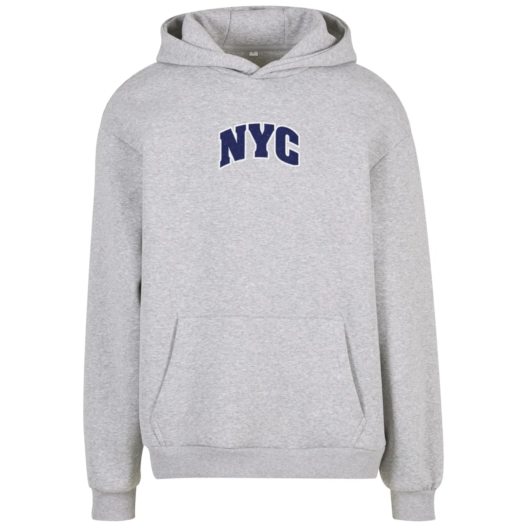 Image of Kapuzensweatshirt Mister Tee NYC College Letters Fluffy