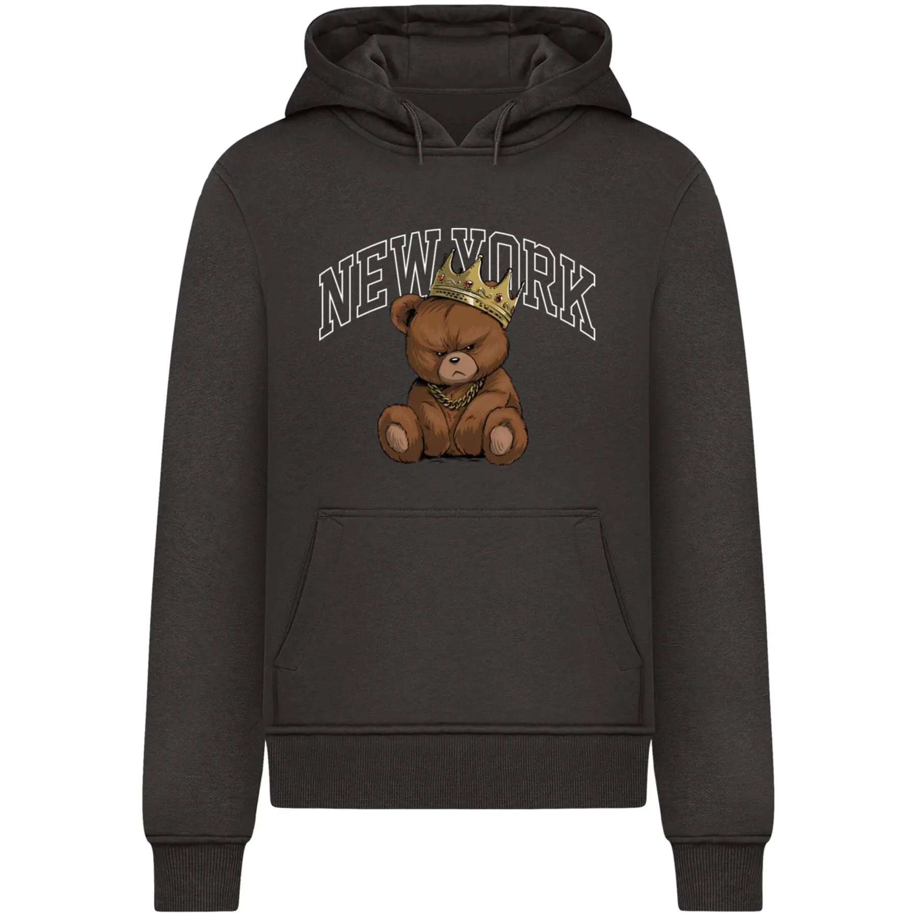 Kapuzensweatshirt Mister Tee NY Crowned Bear