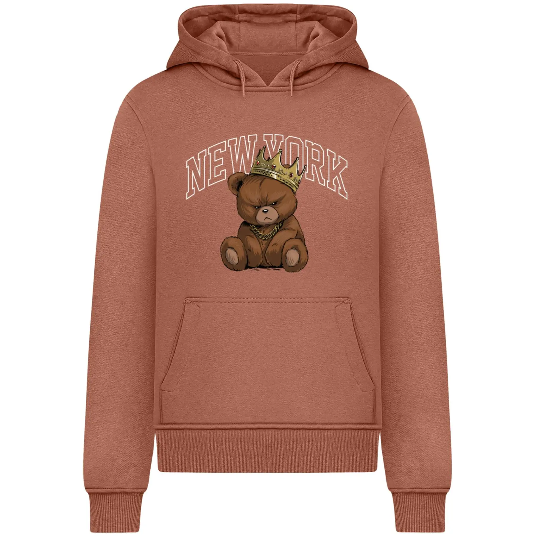 Image of Kapuzensweatshirt Mister Tee NY Crowned Bear