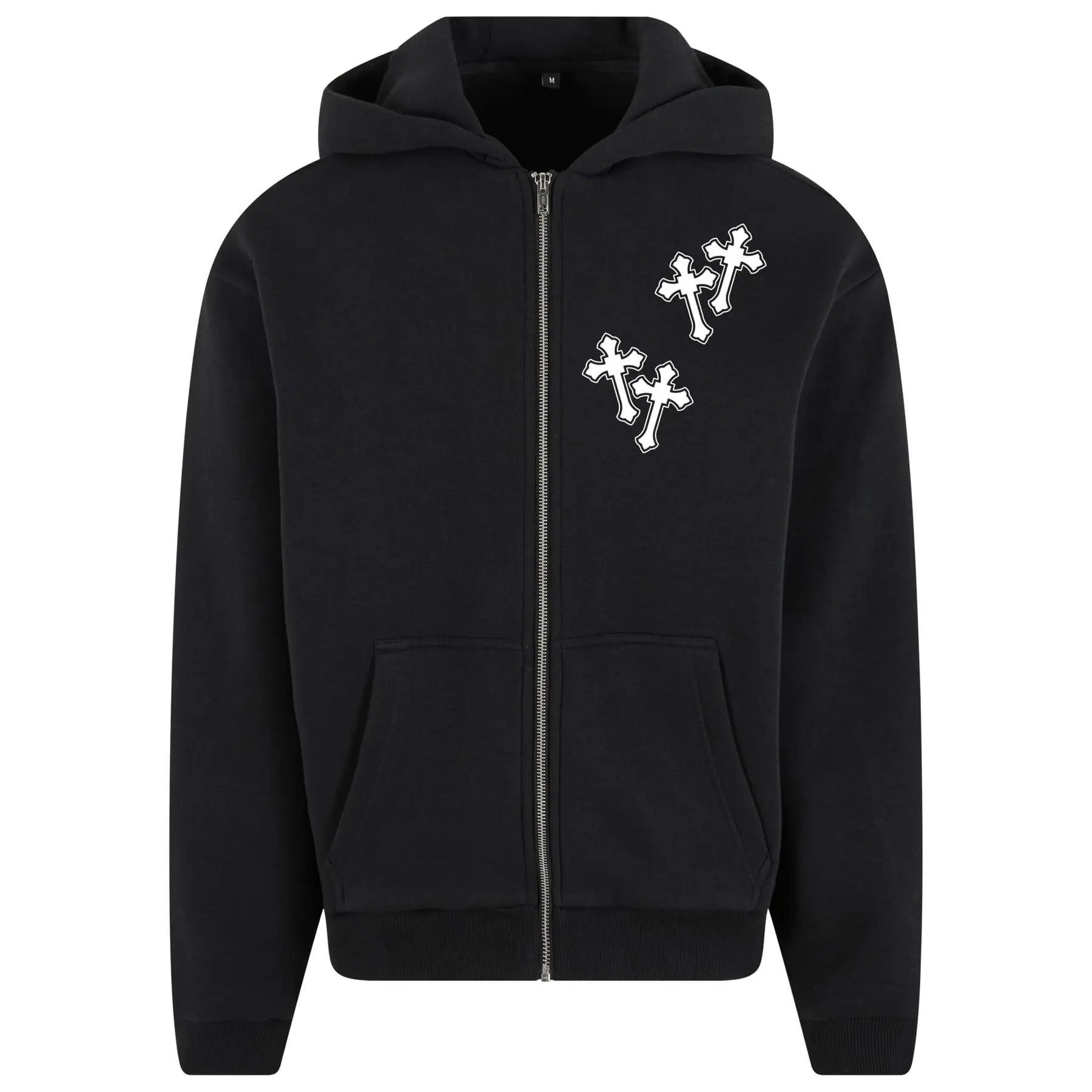 Image of Kapuzensweatshirt mit Reißverschluss Mister Tee Mary Cross Fluffy