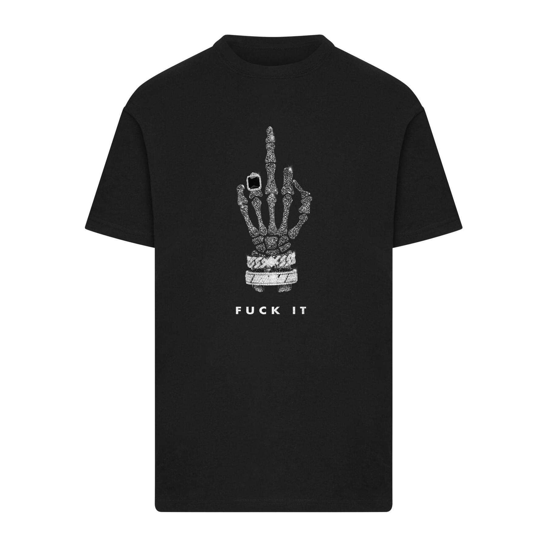 4070058278276 - T-Shirt Mister Tee Skull Hand Fuck It